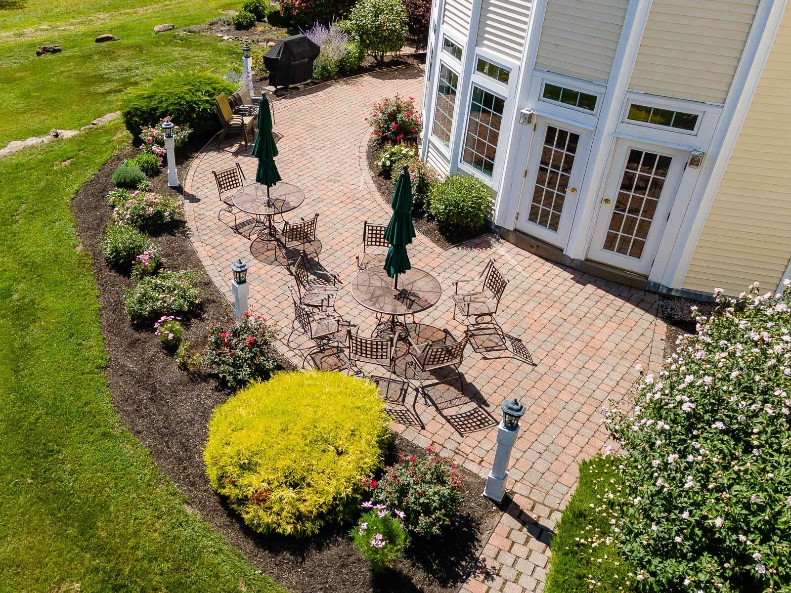 This gorgeous patio and grill is available to all