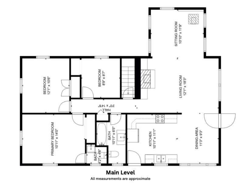 Main Level Floorplan