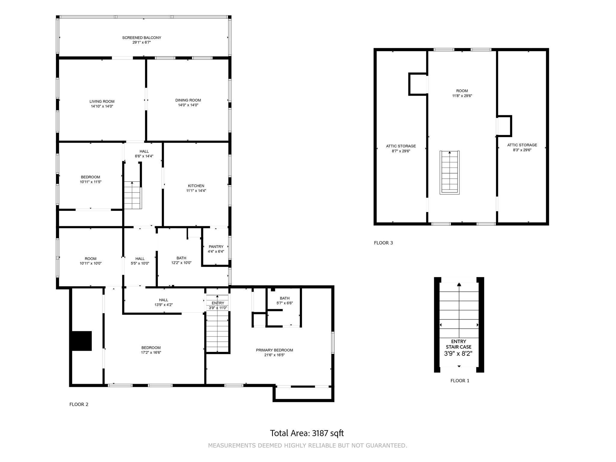 Floor Plan for Upstairs