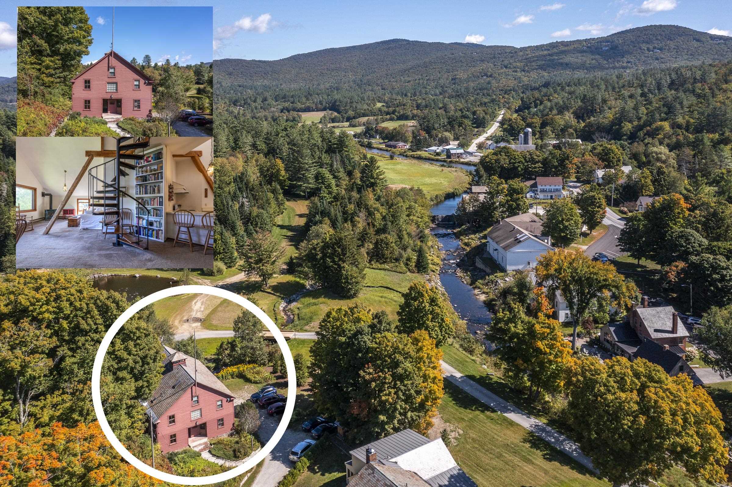 Tuttle Barn Unit 5 enjoys one of Weston's best views overlooking the West River waterfalls and historic Mill with lovely meadows and mountains beyond! The handsome c. 1907 barn was converted to condos in 1983 and, with just five units “the barn” offers the best of in-town living with a small footprint and low-to-no maintenance demands. This charming unit offers two bedrooms (plus a loft) and features an open floor plan, 1.5 bathrooms, exposed beams, big picture windows and high ceilings. The Barn is tucked away in a quiet corner of the village and is an easy walk to enjoy summer theater at the Weston Theater, the best little library in Vermont, concerts on the Village Green or shopping and dining in town. Outdoor and recreational opportunities abound, with skiing and riding at six of Vermont’s diverse resorts within 15-60 minutes, hiking/biking outside your door, and Lowell Lake and the lakes north of Ludlow nearby. Offered partially furnished, this unit is turn-key and worry-free!