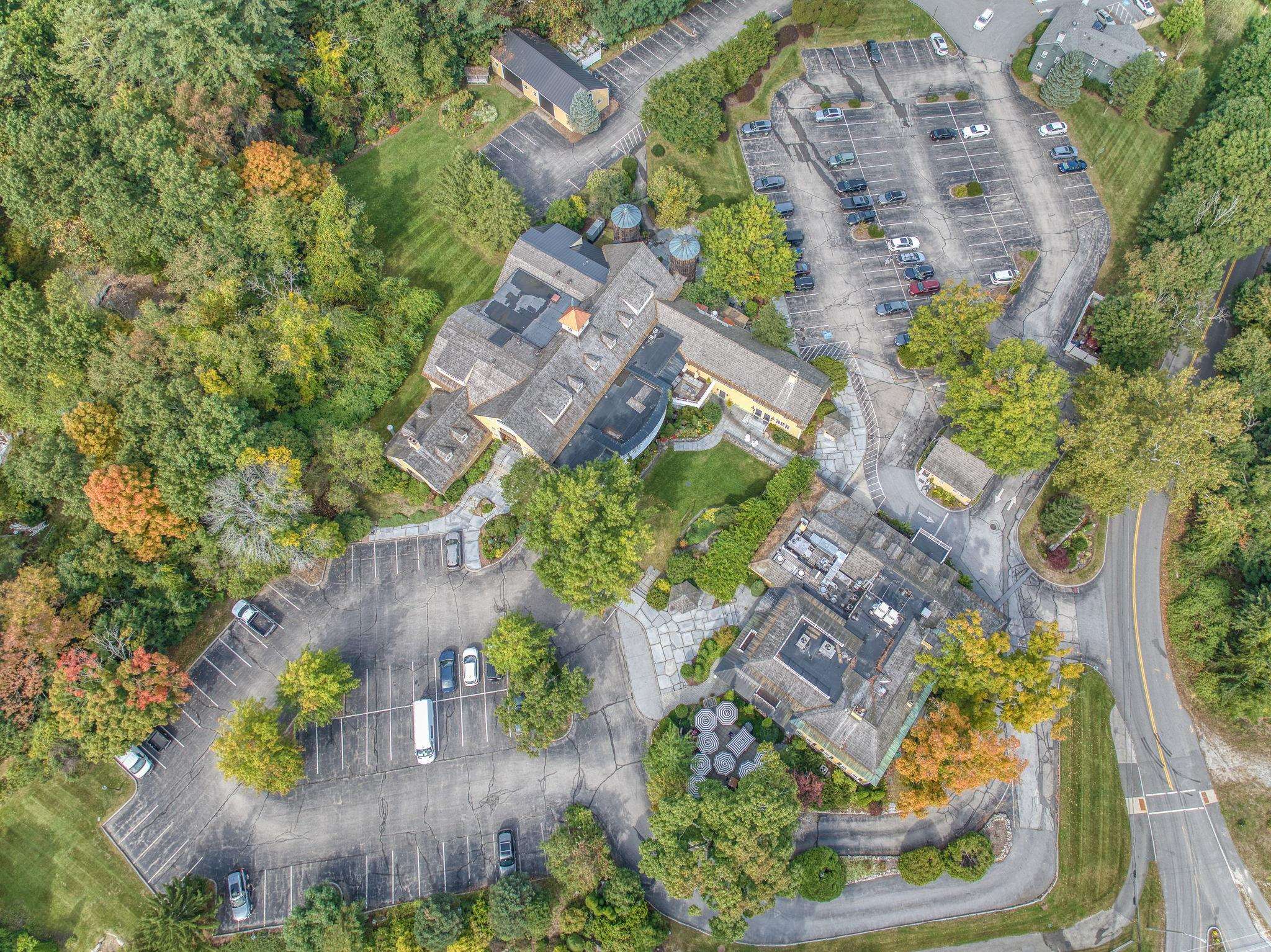Aerial View of the WALK to restaurants, amenities & services