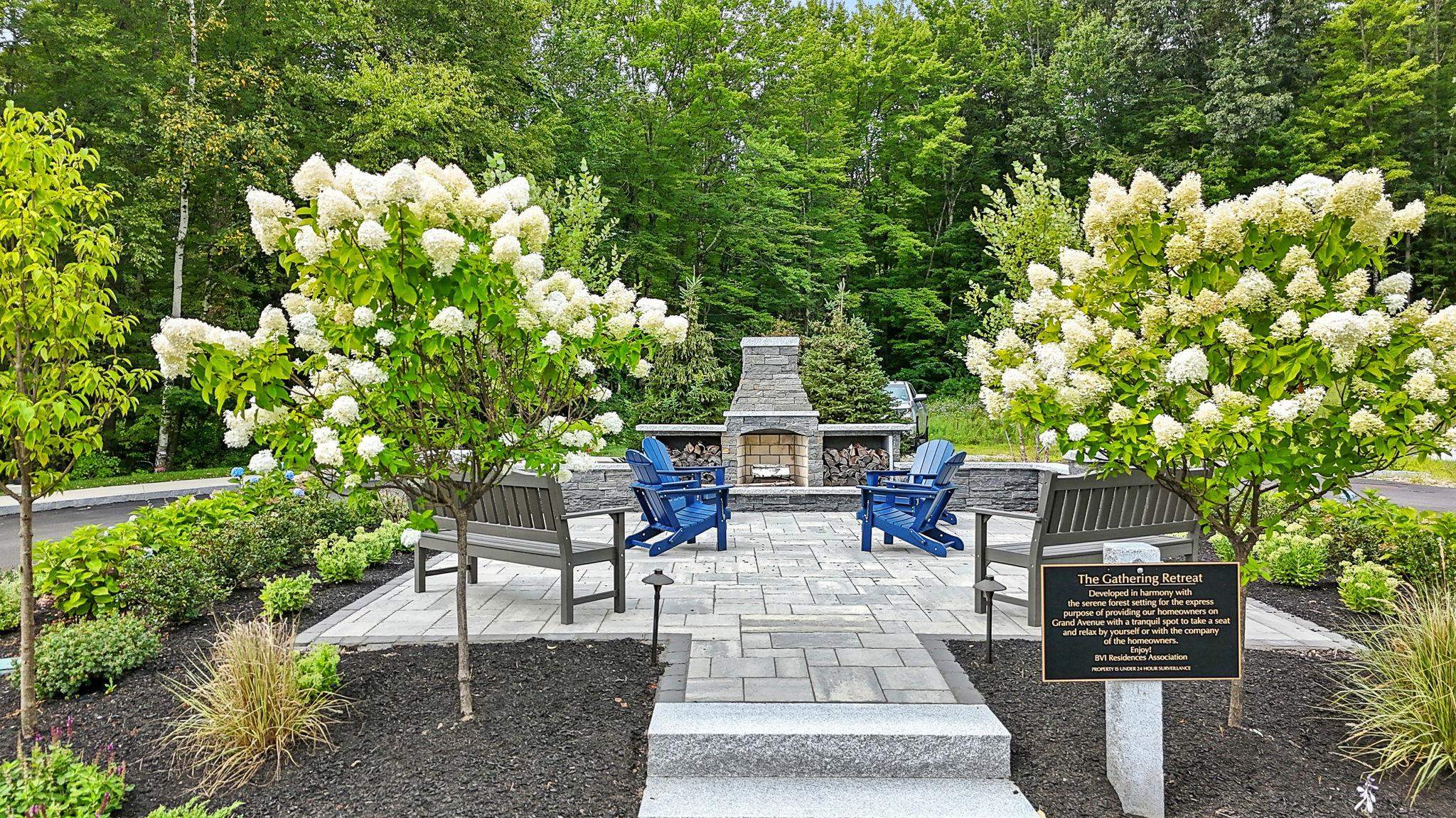 Flowers in Bloom at Firepit!