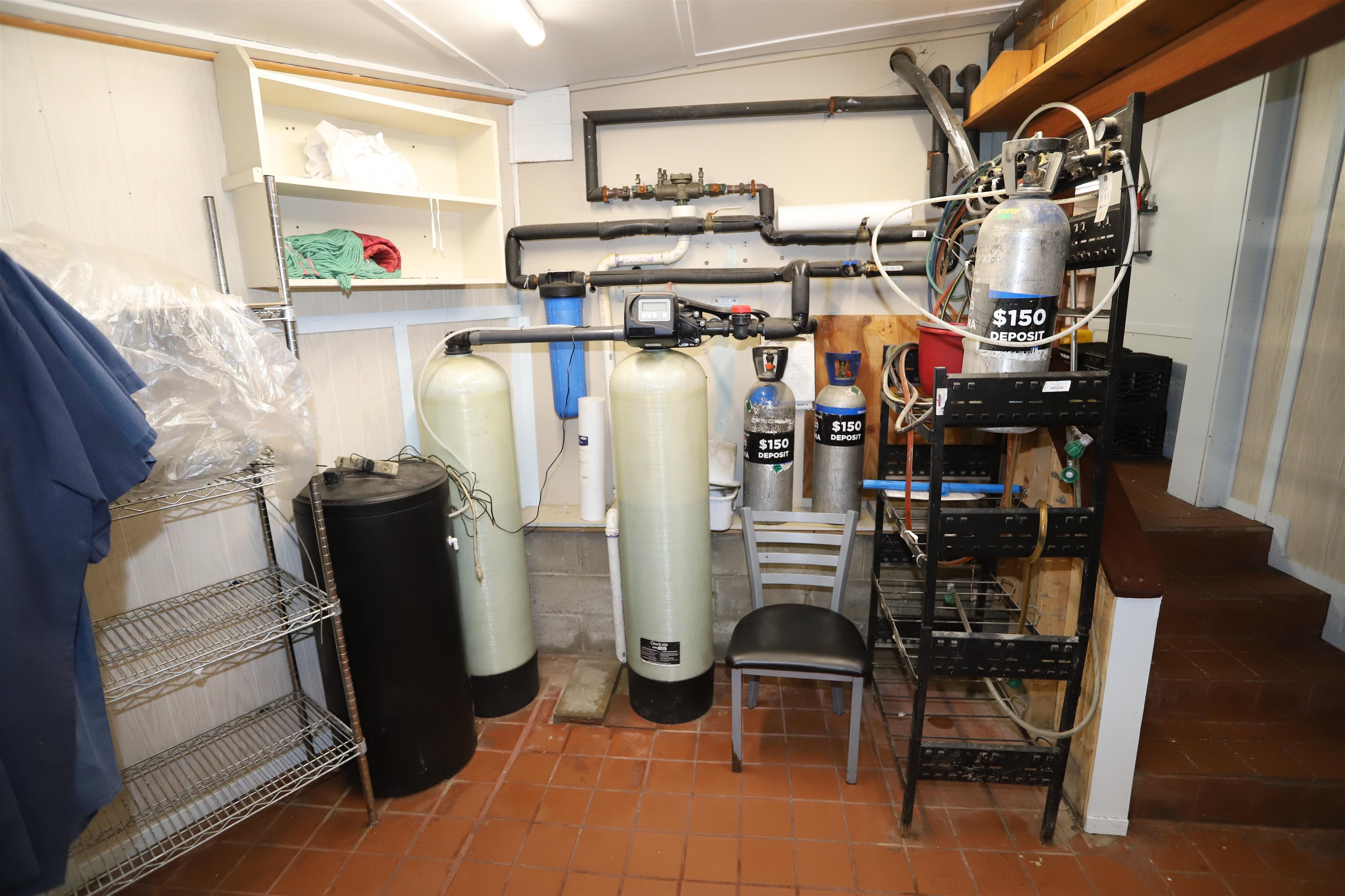 Water Softener & Soda/Co2 Storage