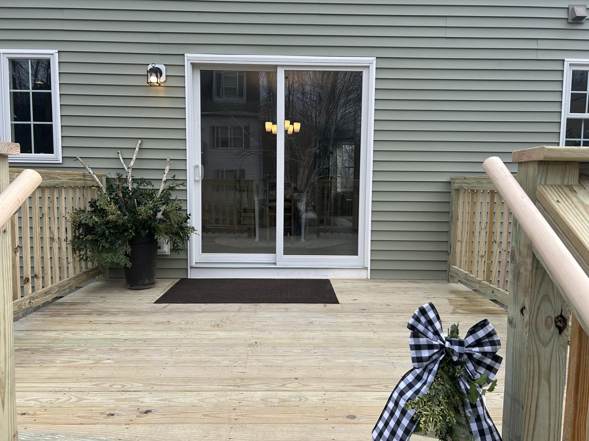 Back deck entrance