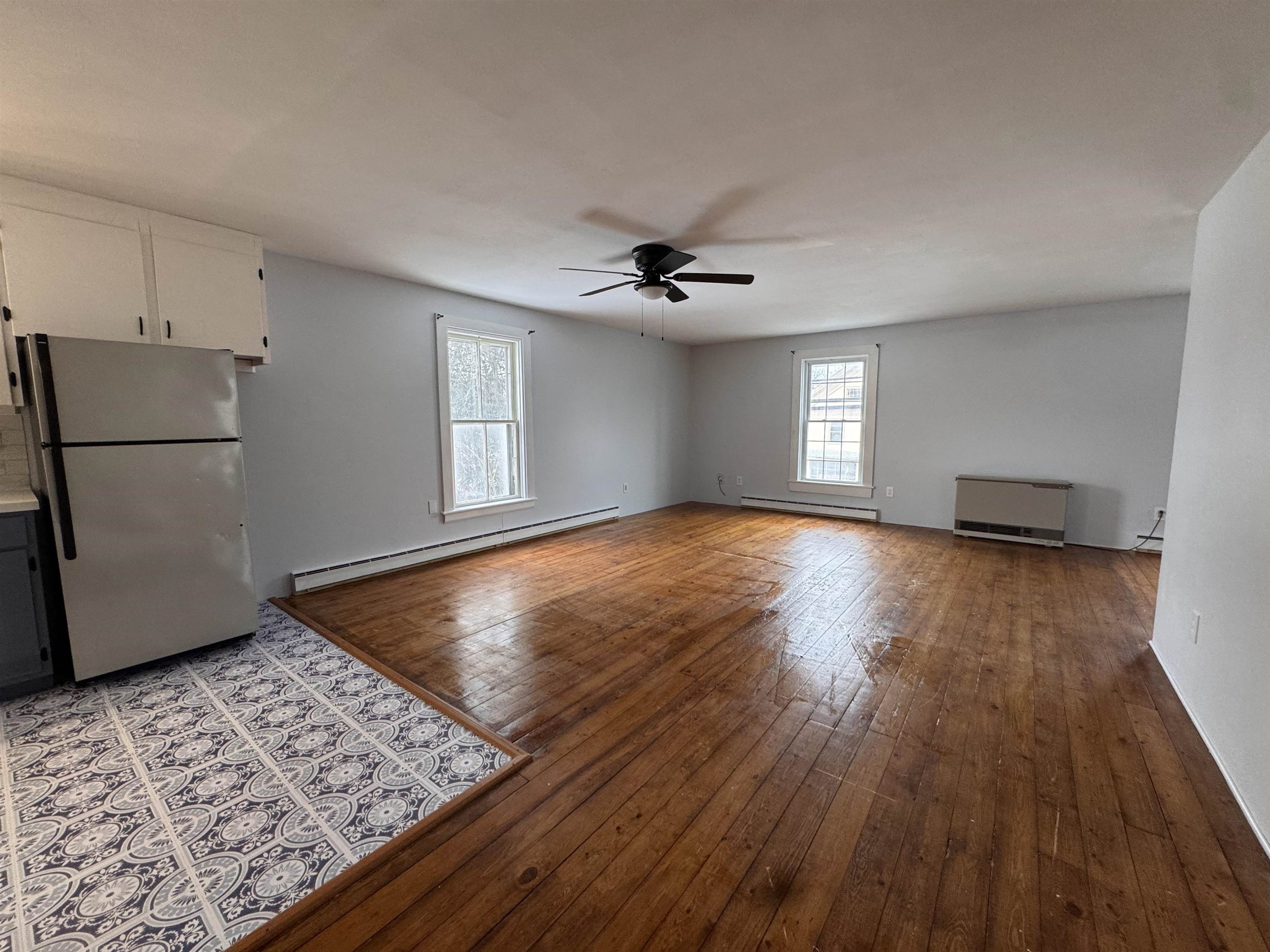 Apartment 1 - open concept, natural light.