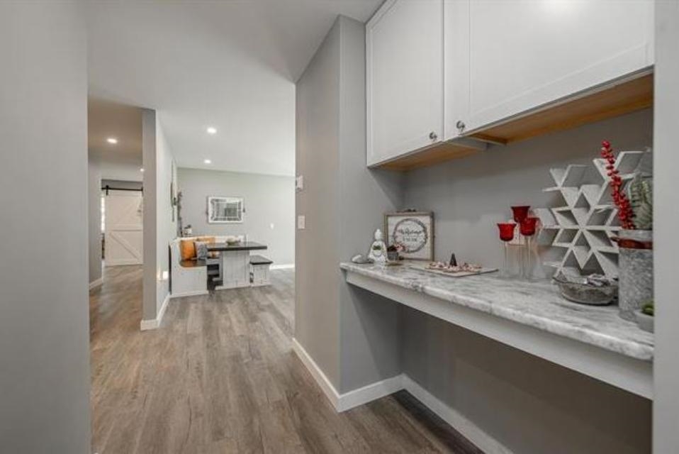 Entry hall to the kitchen/living space