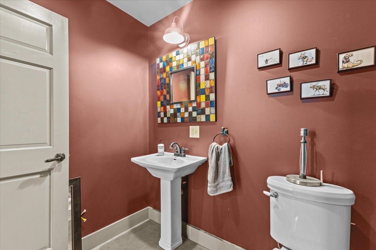 Half bath in Garage