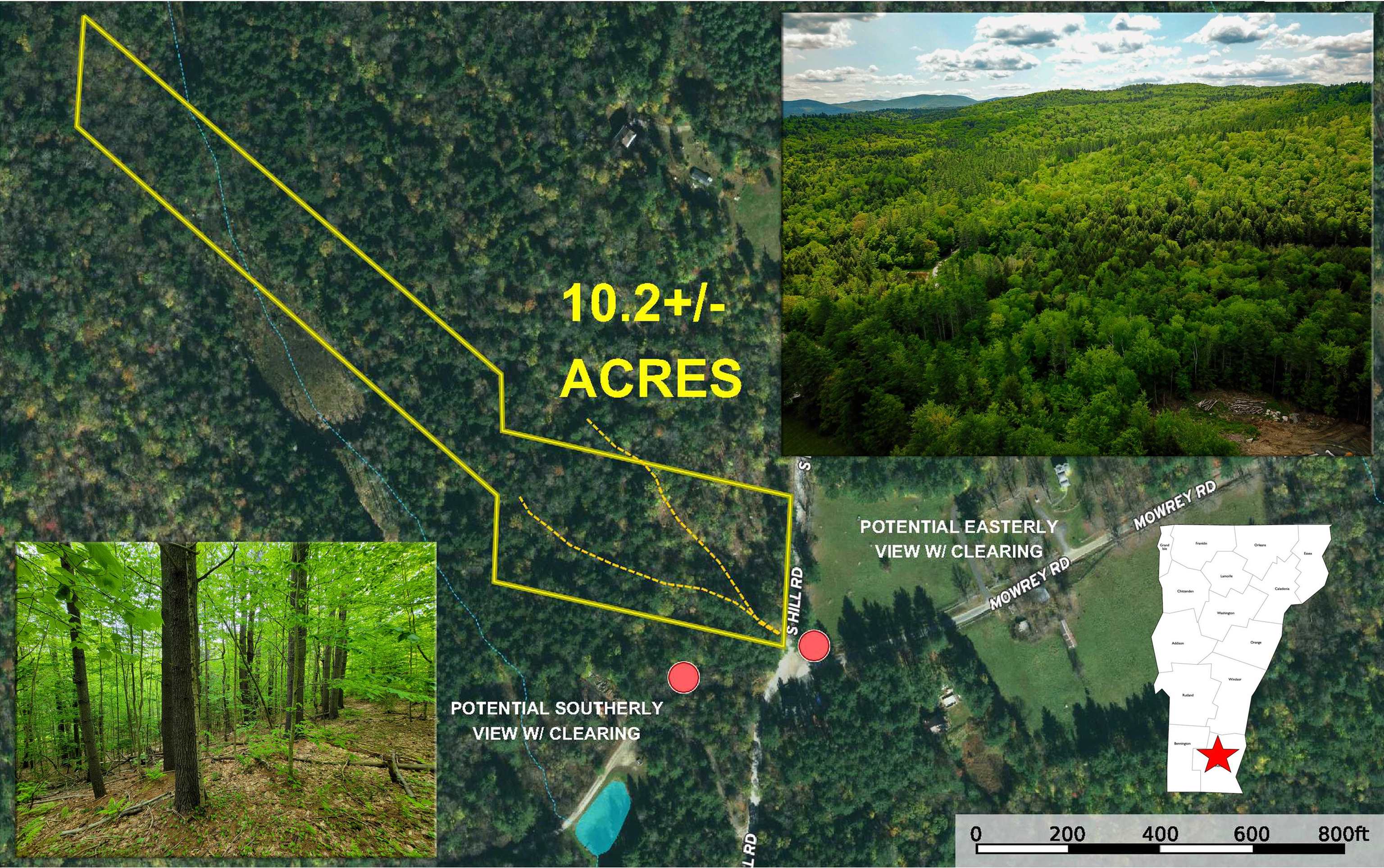 Jamaica VT Land for sale $119,000 | 10.2 Acres  | Price Per Acre $0  | Total Lots 2