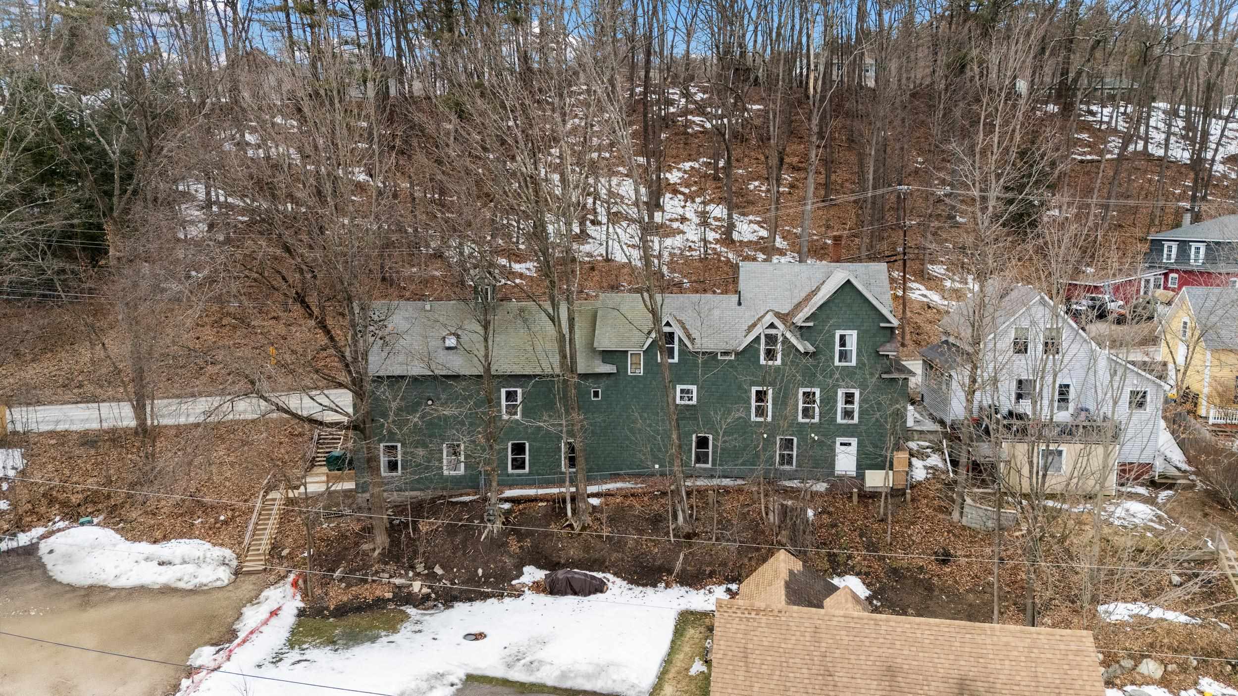 Drone of back of house