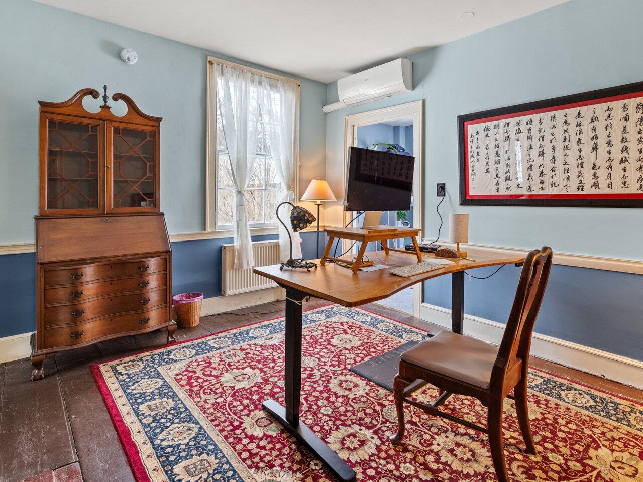 Office at rear of house