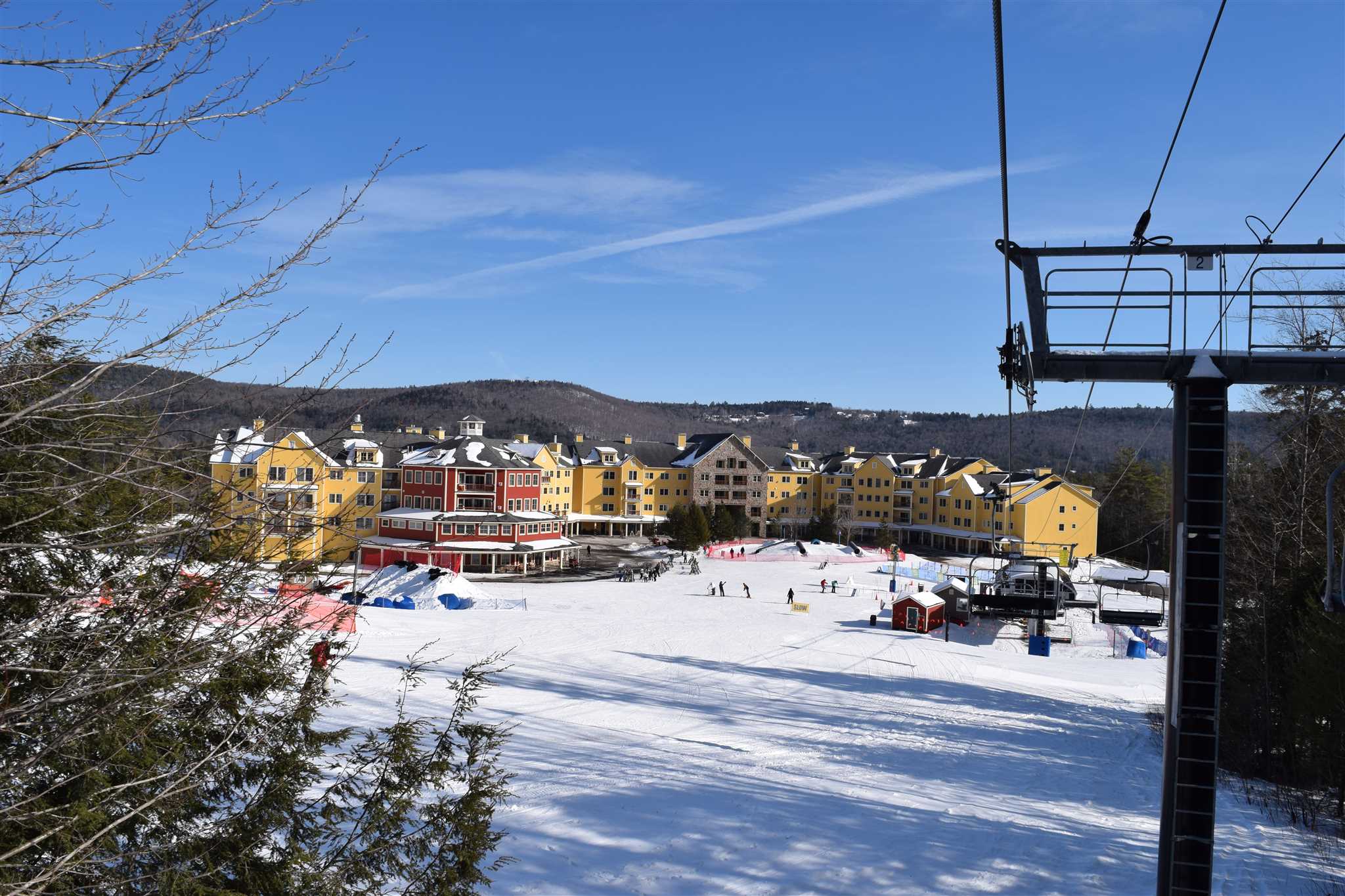 Chairlift access from Jackson Gore courtyard