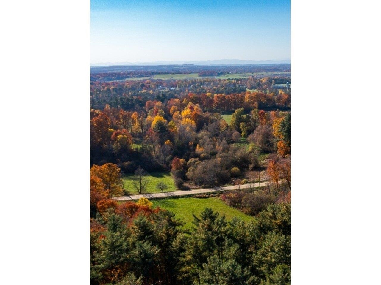 Westerly view from above lot