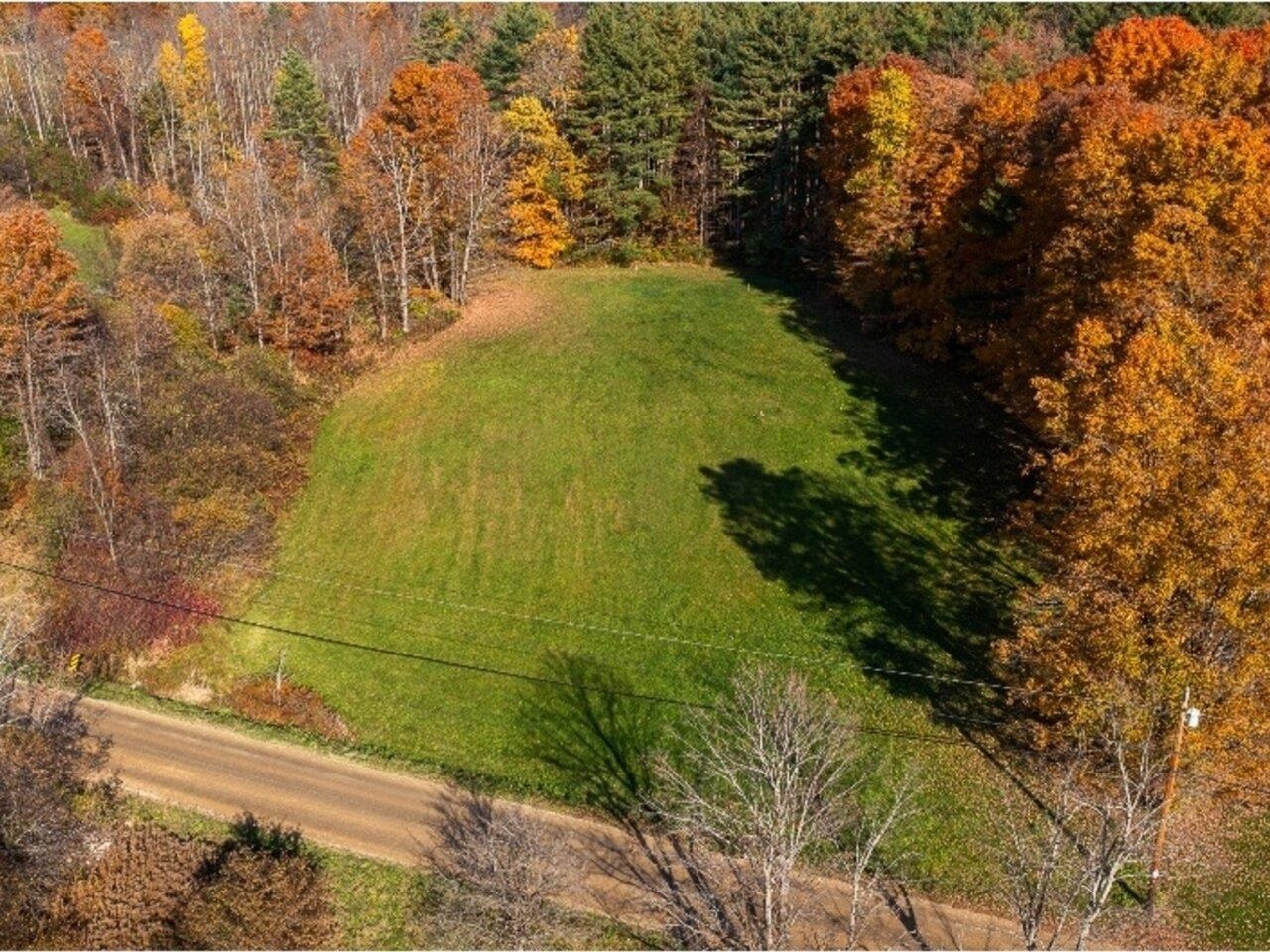 Arial view of lot in fall