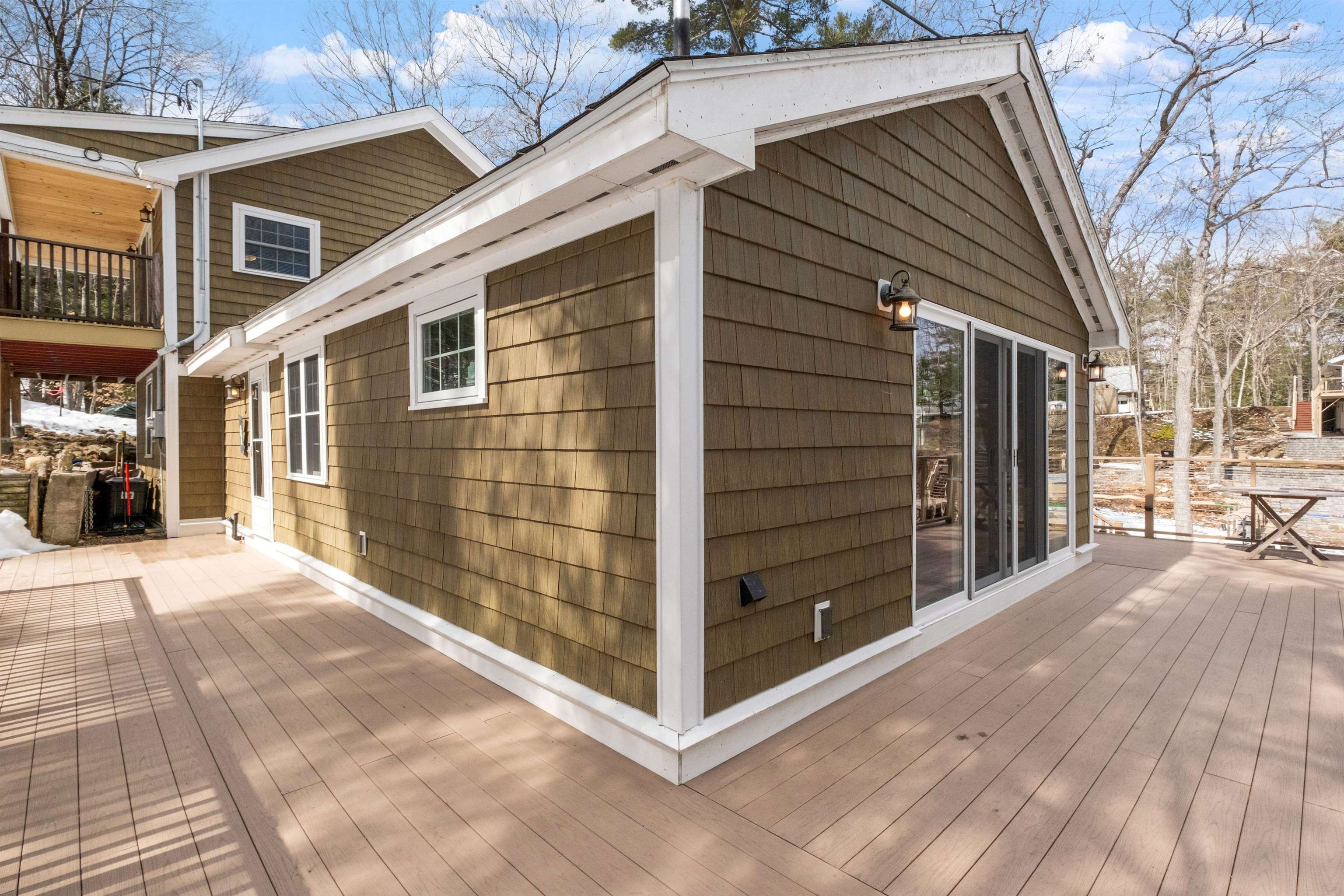 Wrap around deck