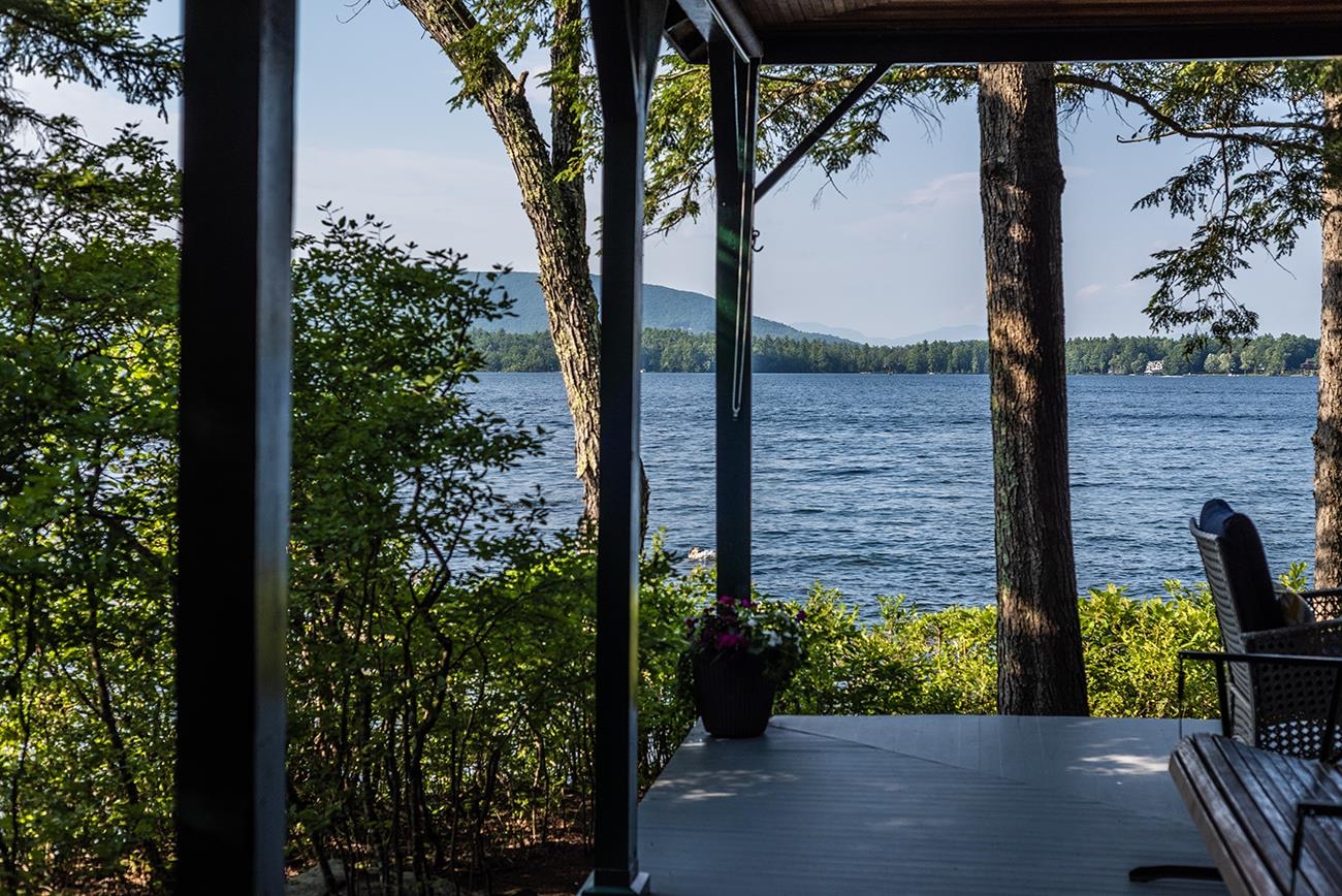 Side of Open porch on Main Cottage
