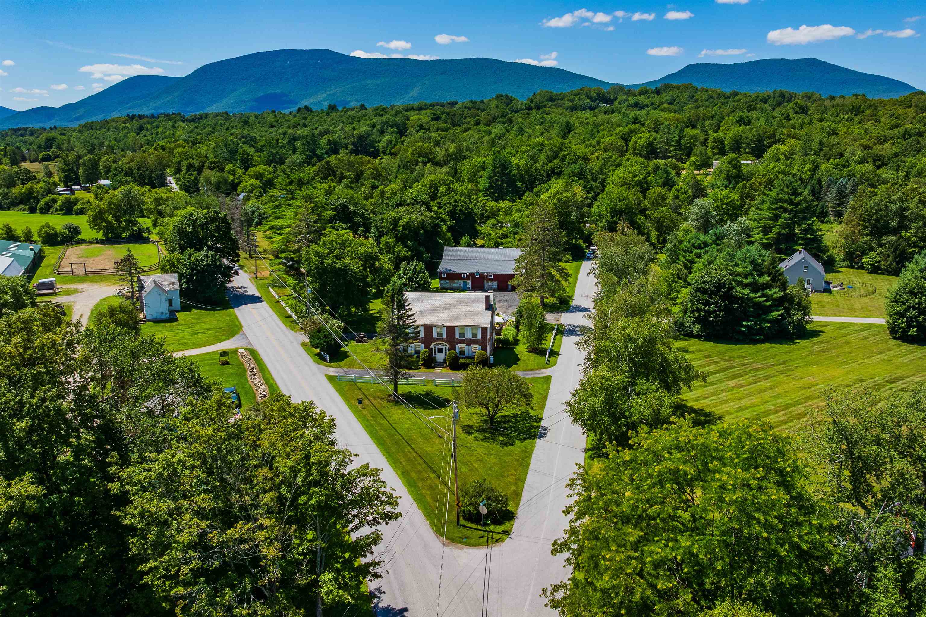 Aerial west to Mt. Equinox