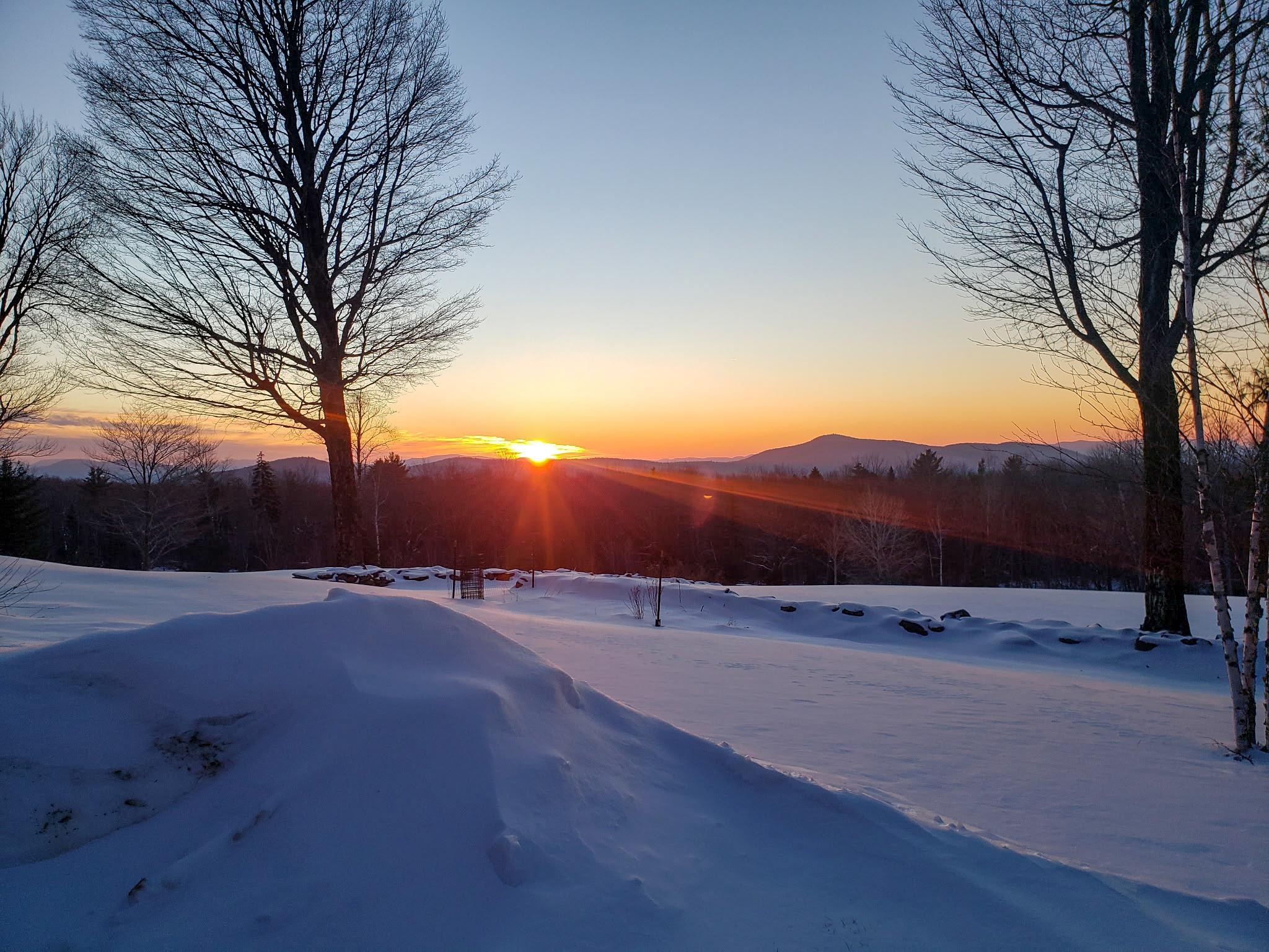 Stunning evening sunsets