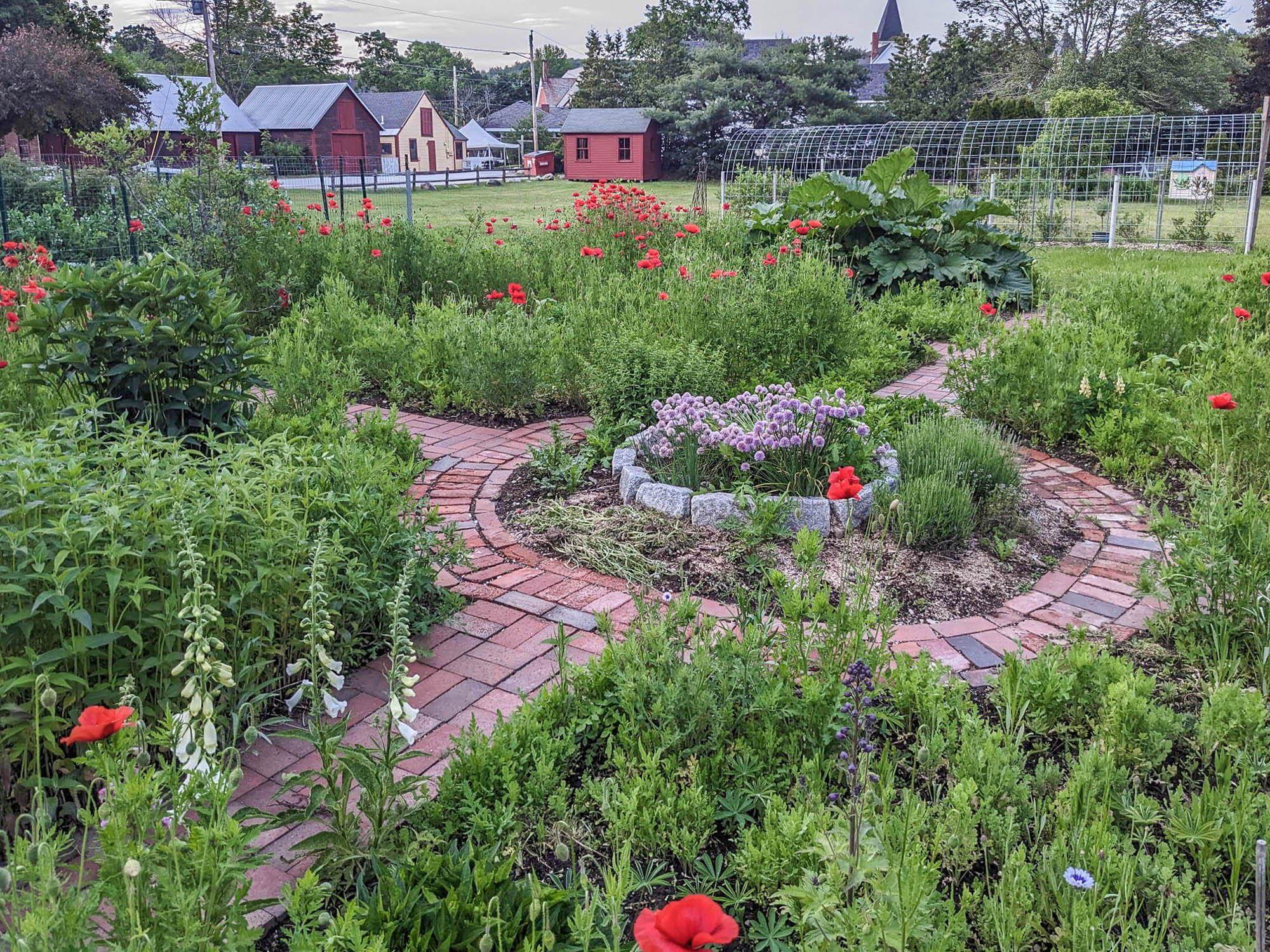 Circular Brick Paving in Gardens