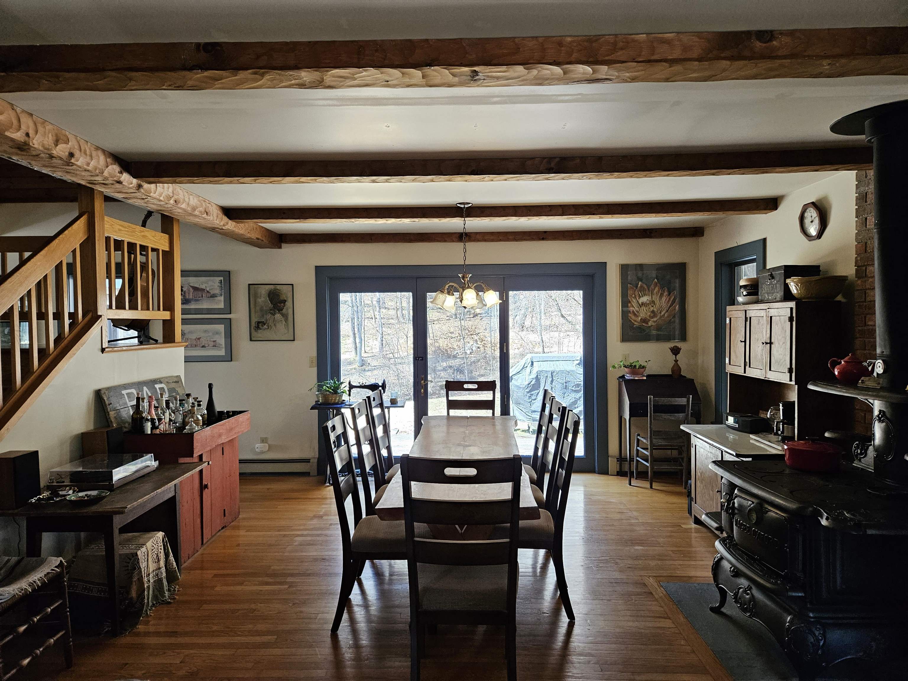 Dining room off kitchen with sliders to the deck 22960559