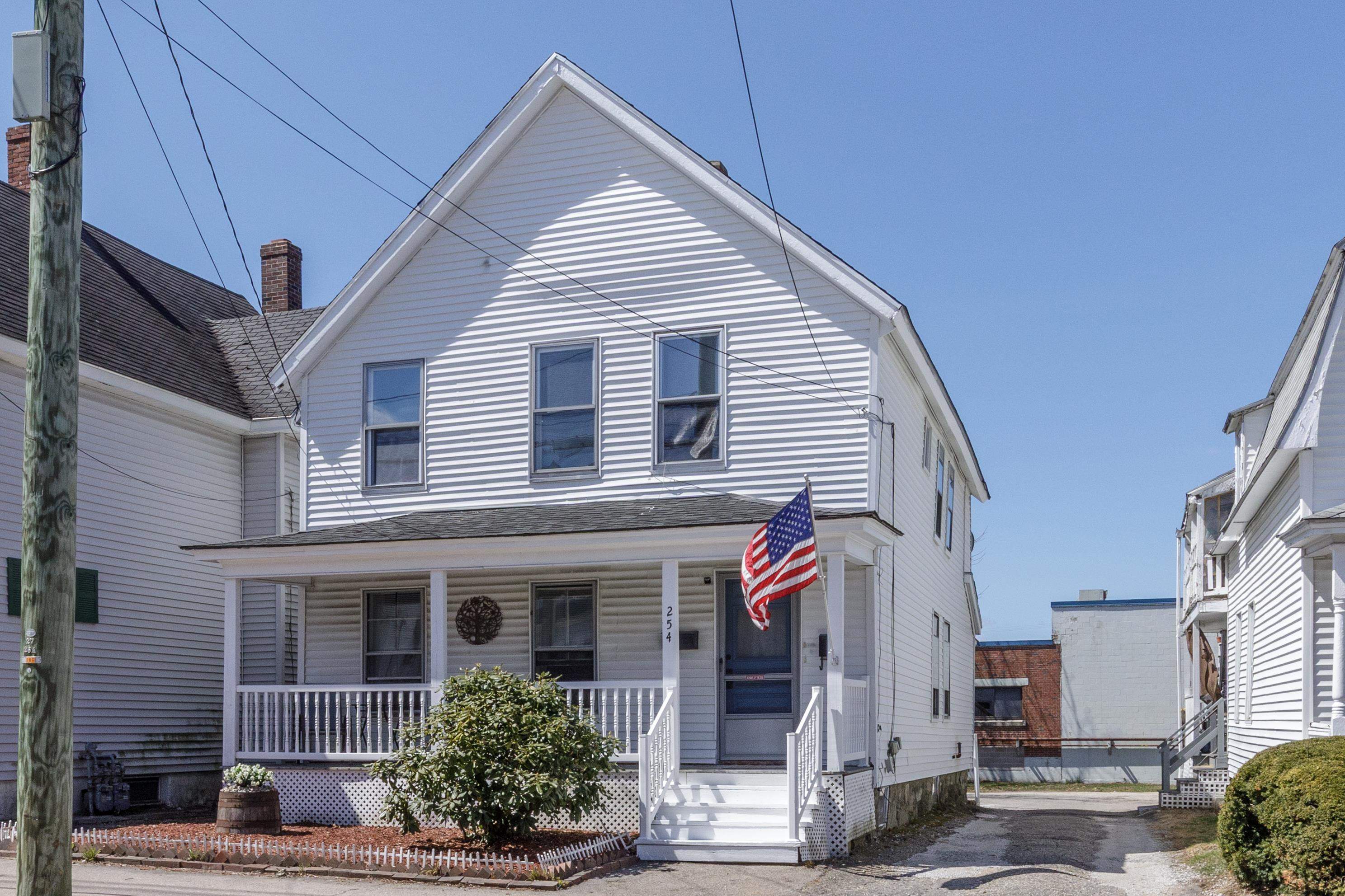Great opportunity for first time buyers and investors alike! Easy to maintain two family with separate utilities and off street parking plus a small, private yard area. Lots of updates completed in the past few years. Newer FHA/Gas furnace on 2nd floor, Newer gas hot water heaters, new rear stairs, updated kitchens and flooring in both units and several new vinyl windows. Current rents include heat and hot water but utilities are separated. Tenants are paying their own electric. Bathroom on 2nd floor recently remodeled. Both units are clean and ready to move in! **Showings begin on Monday 4/21/25**