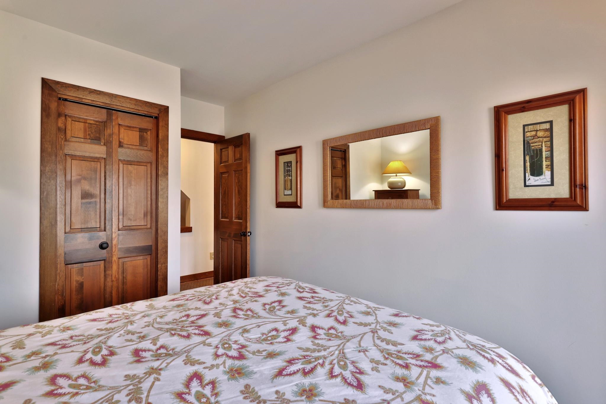 Main floor bedroom across from bathroom