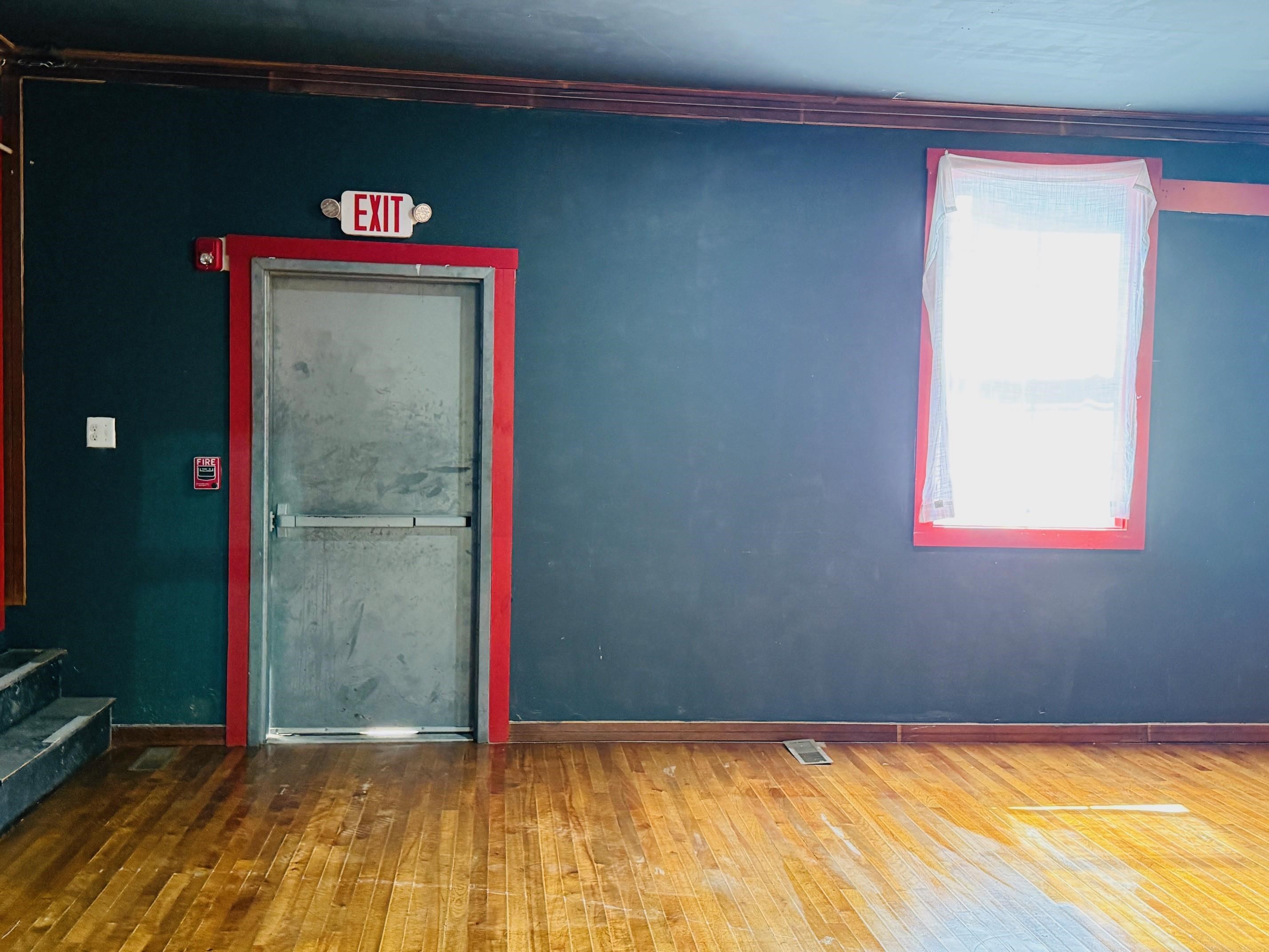 Left back exit to covered porch