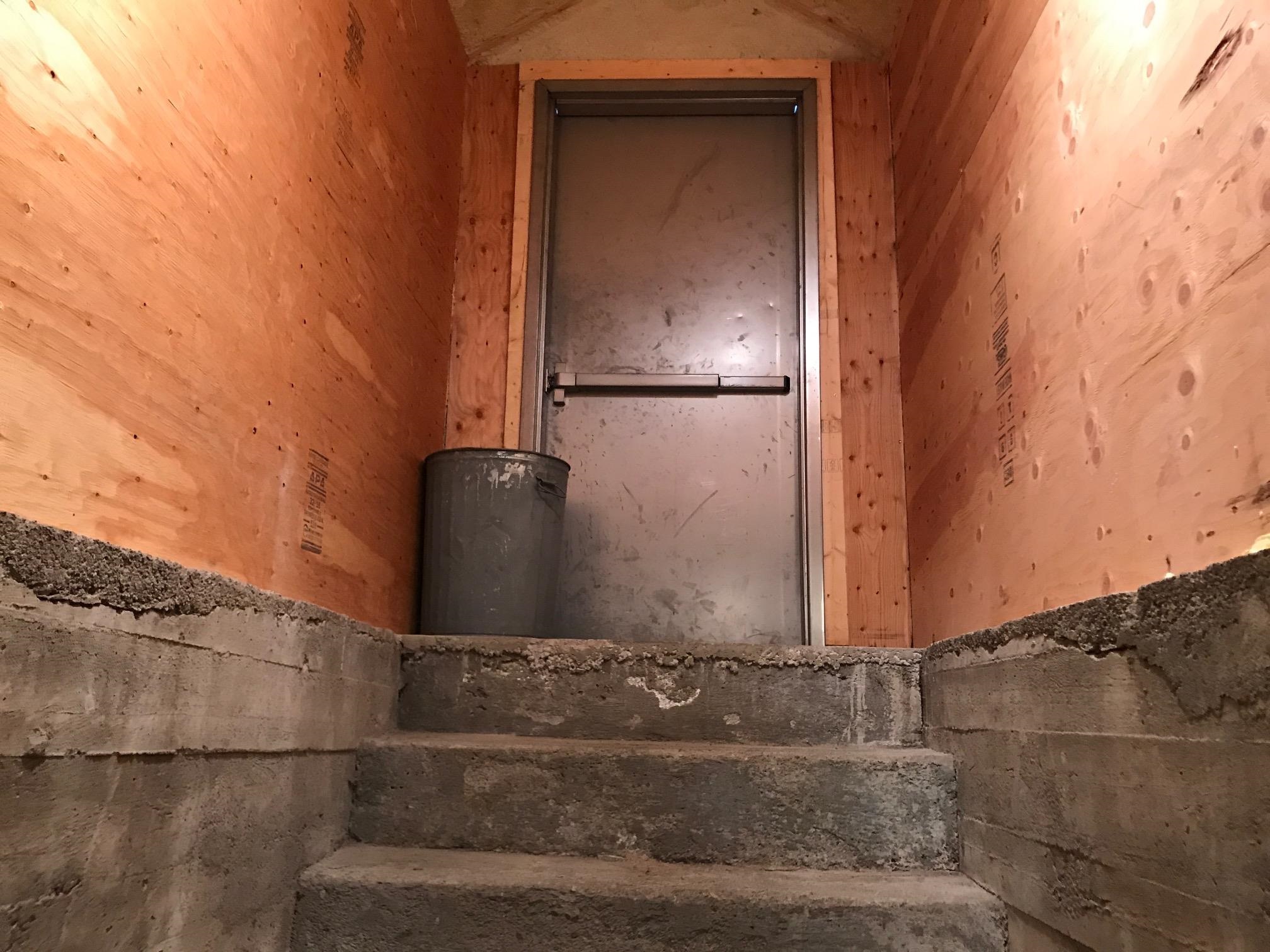side exit from basement to outside