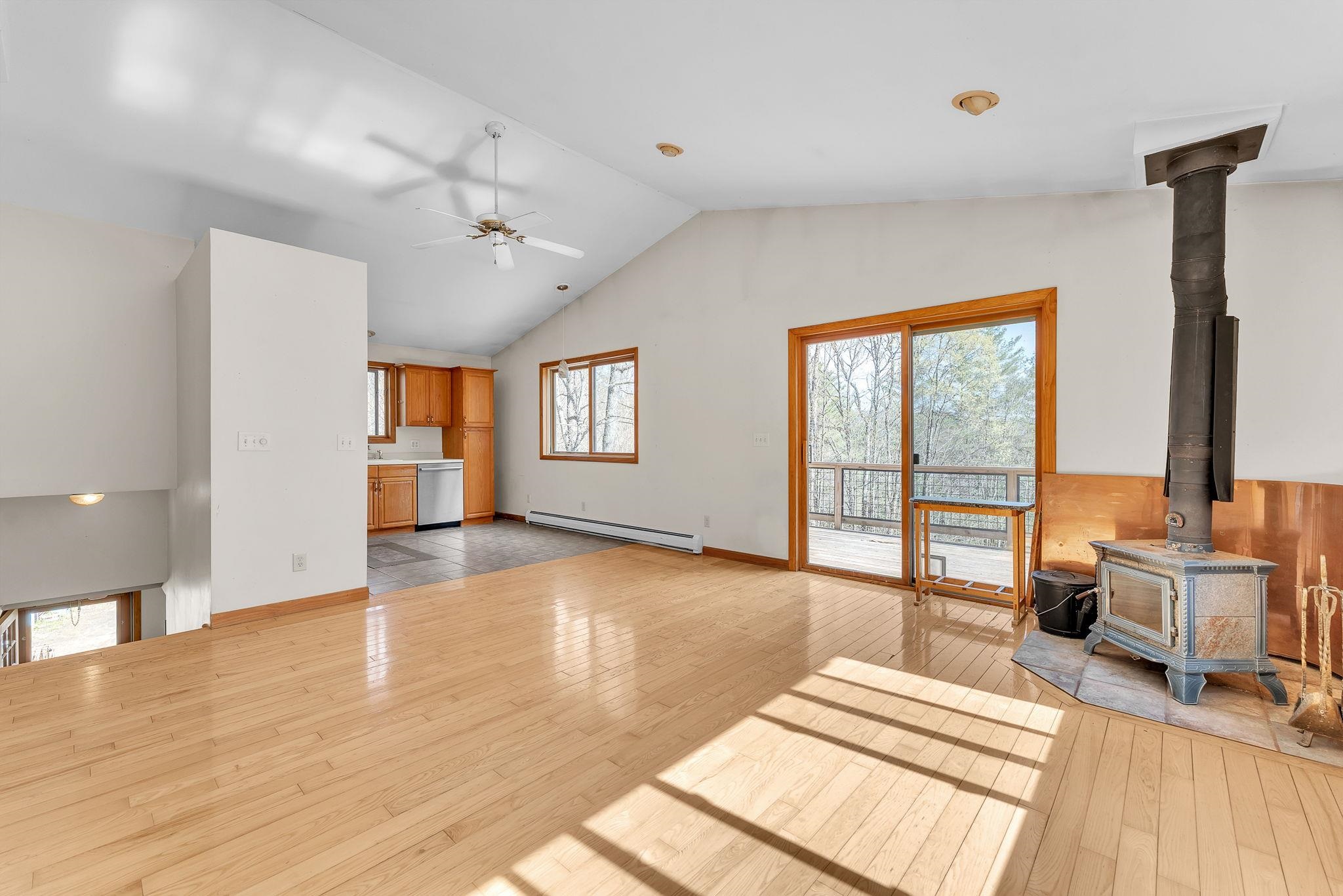 Sliding doors to deck