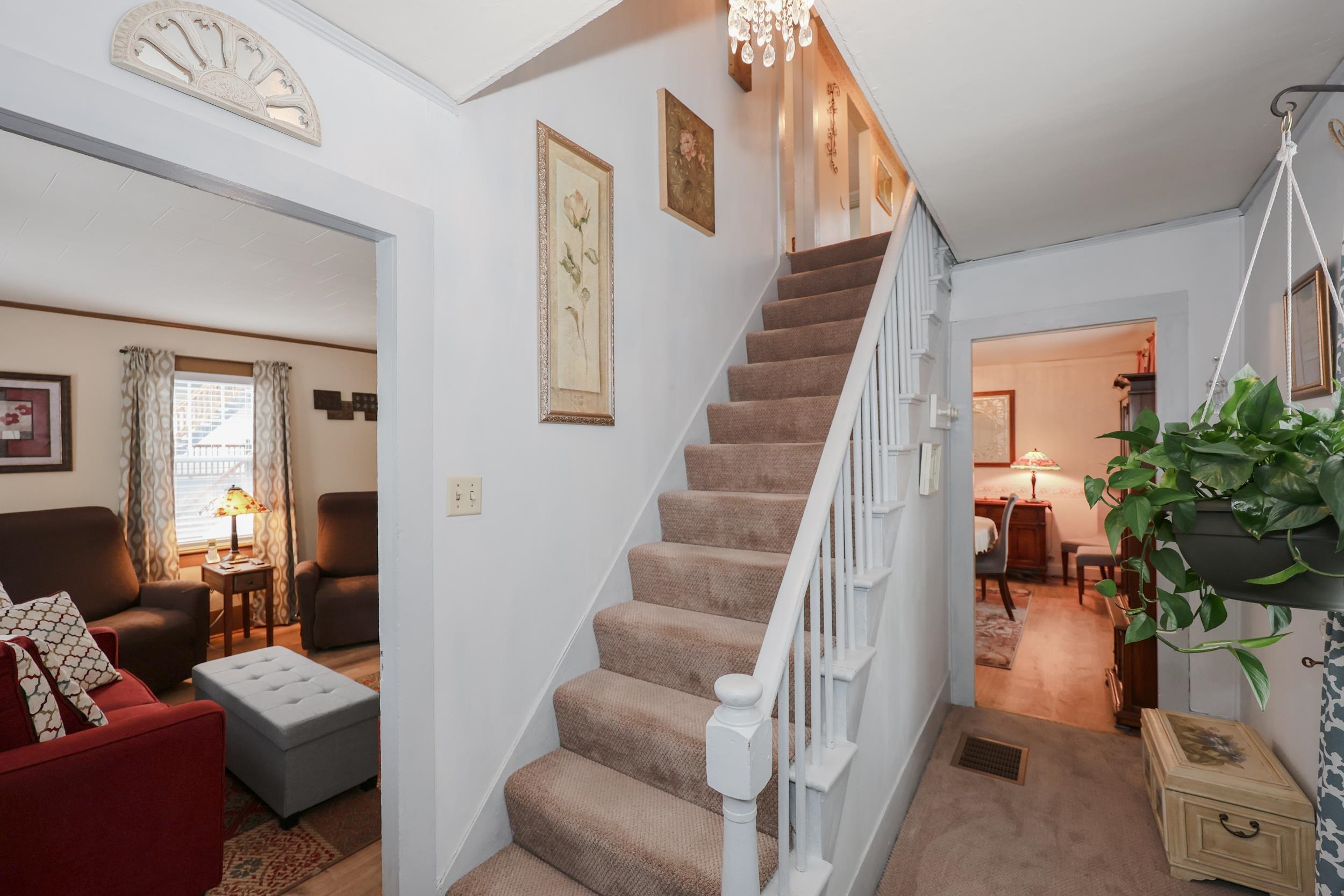 Carpet on stairs