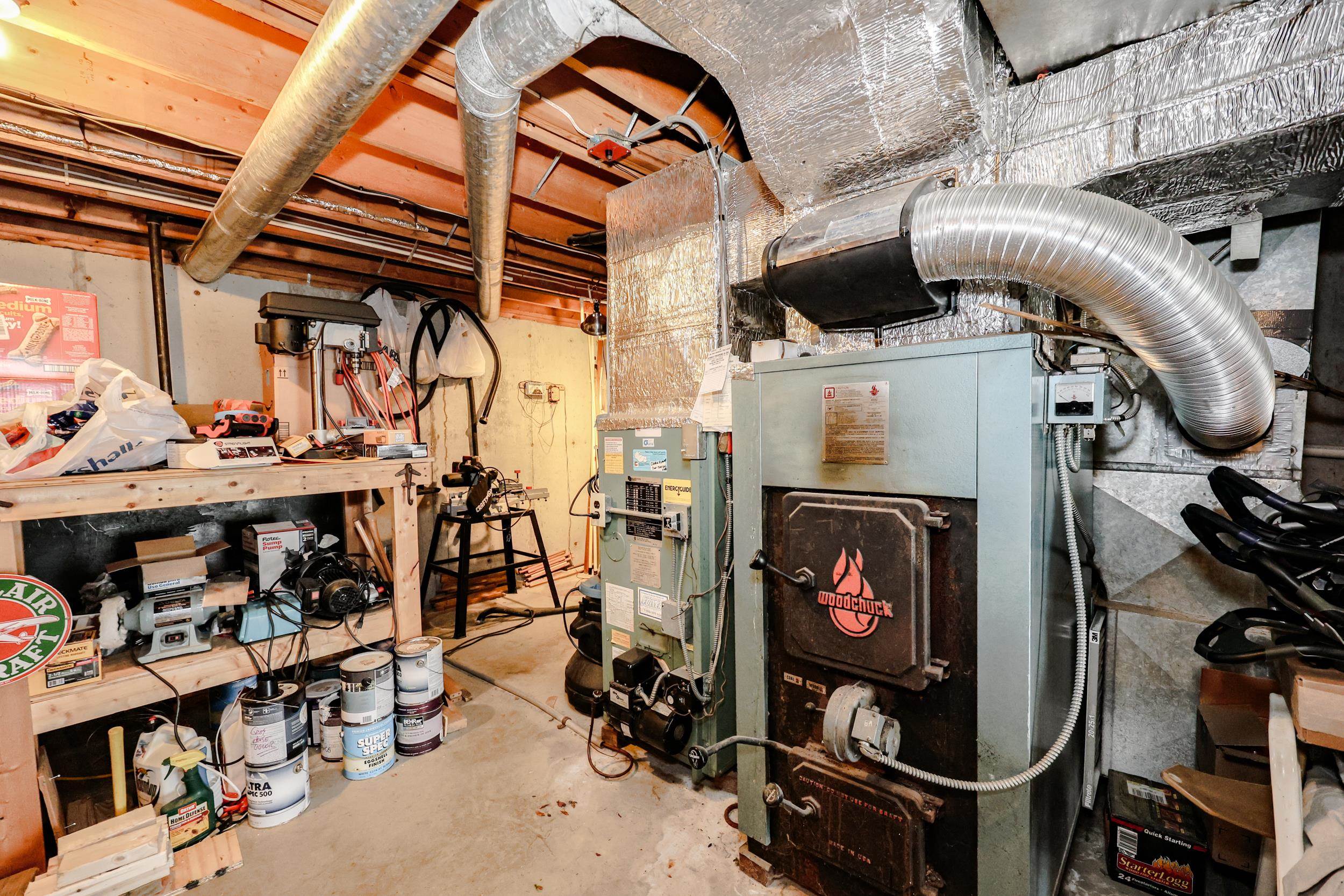 Oil furnace and wood burning furnace