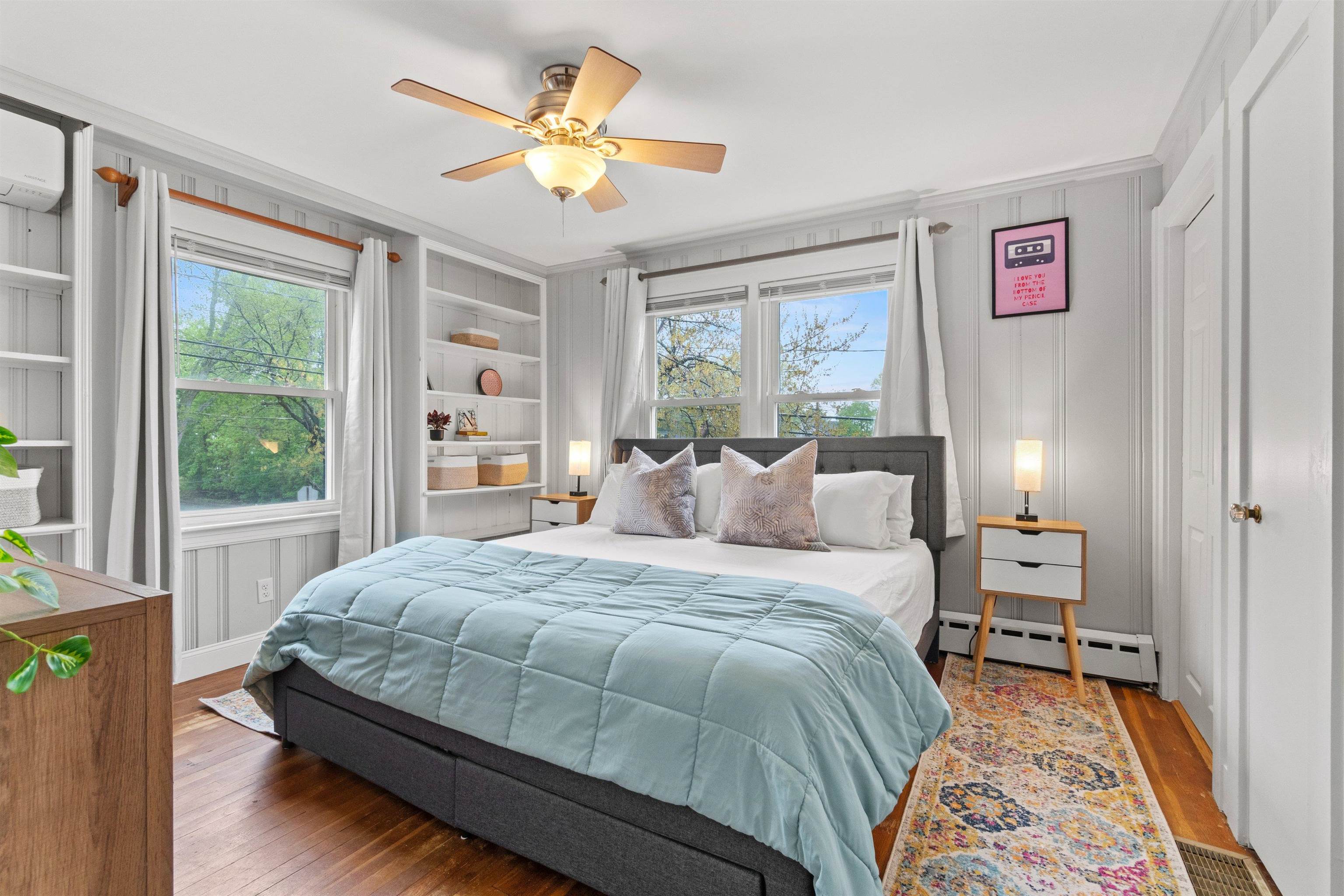 Love the hardwood floors & large windows with blinds for privacy as needed! 23152220