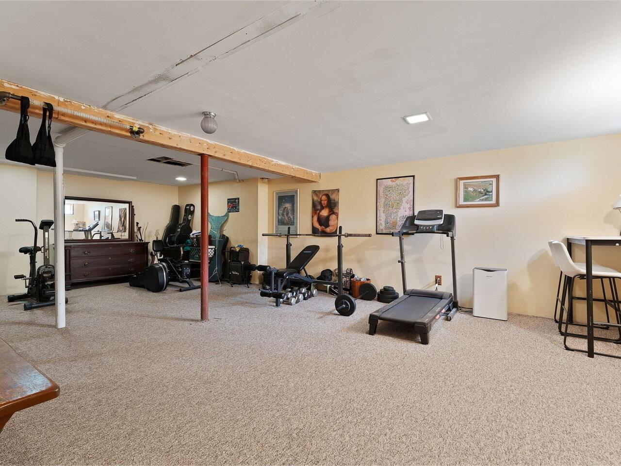 Basement Home Gym Space