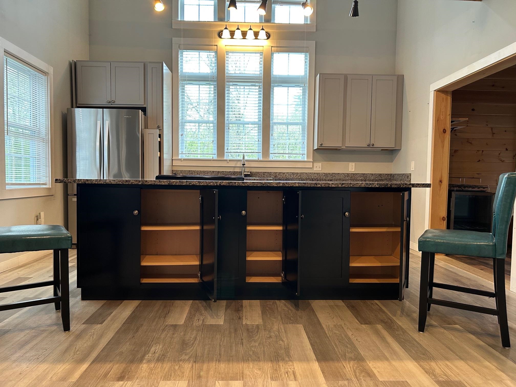 Under island cabinet shelves 23163166