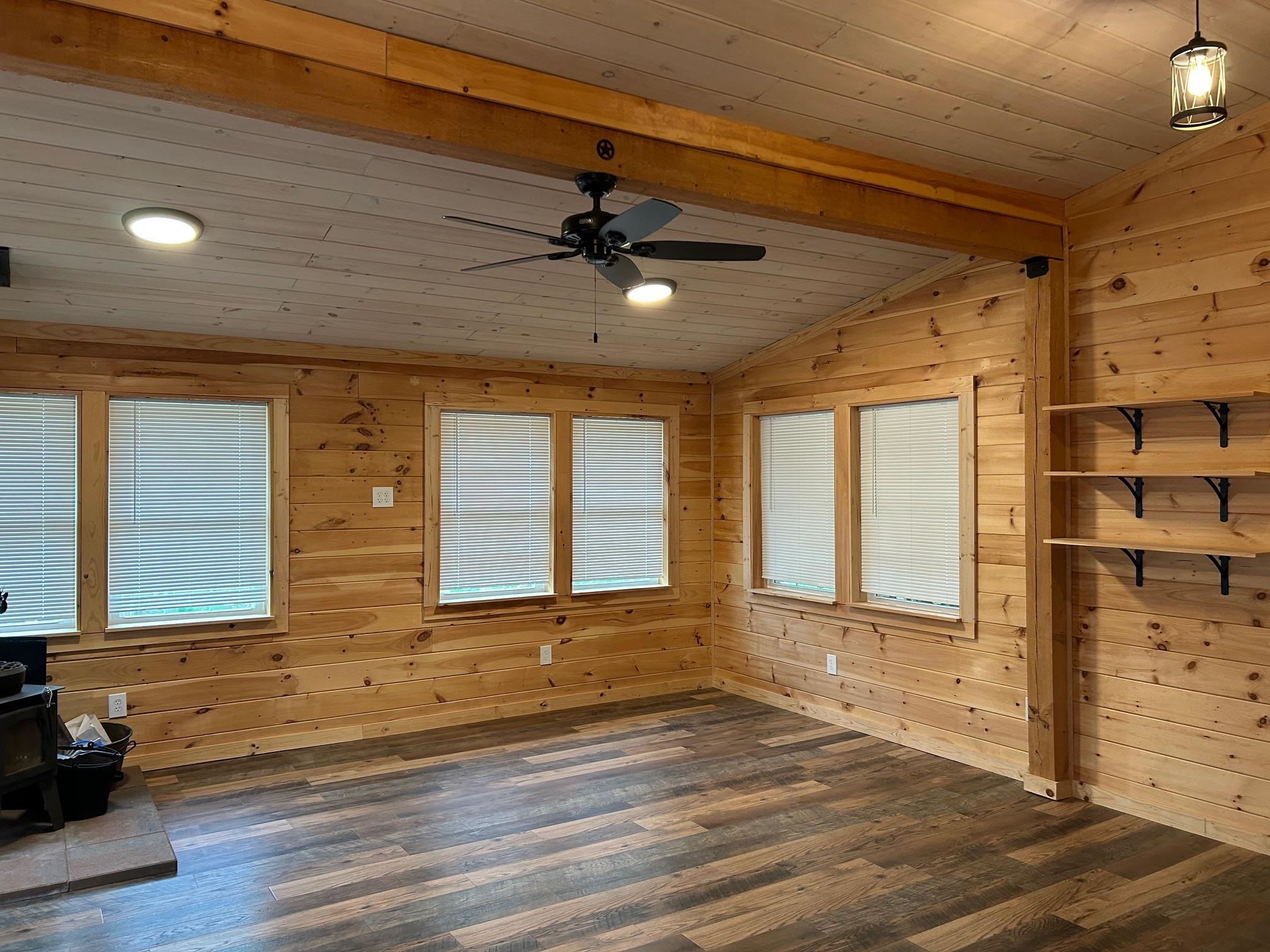 Living room with woodstove 23163021