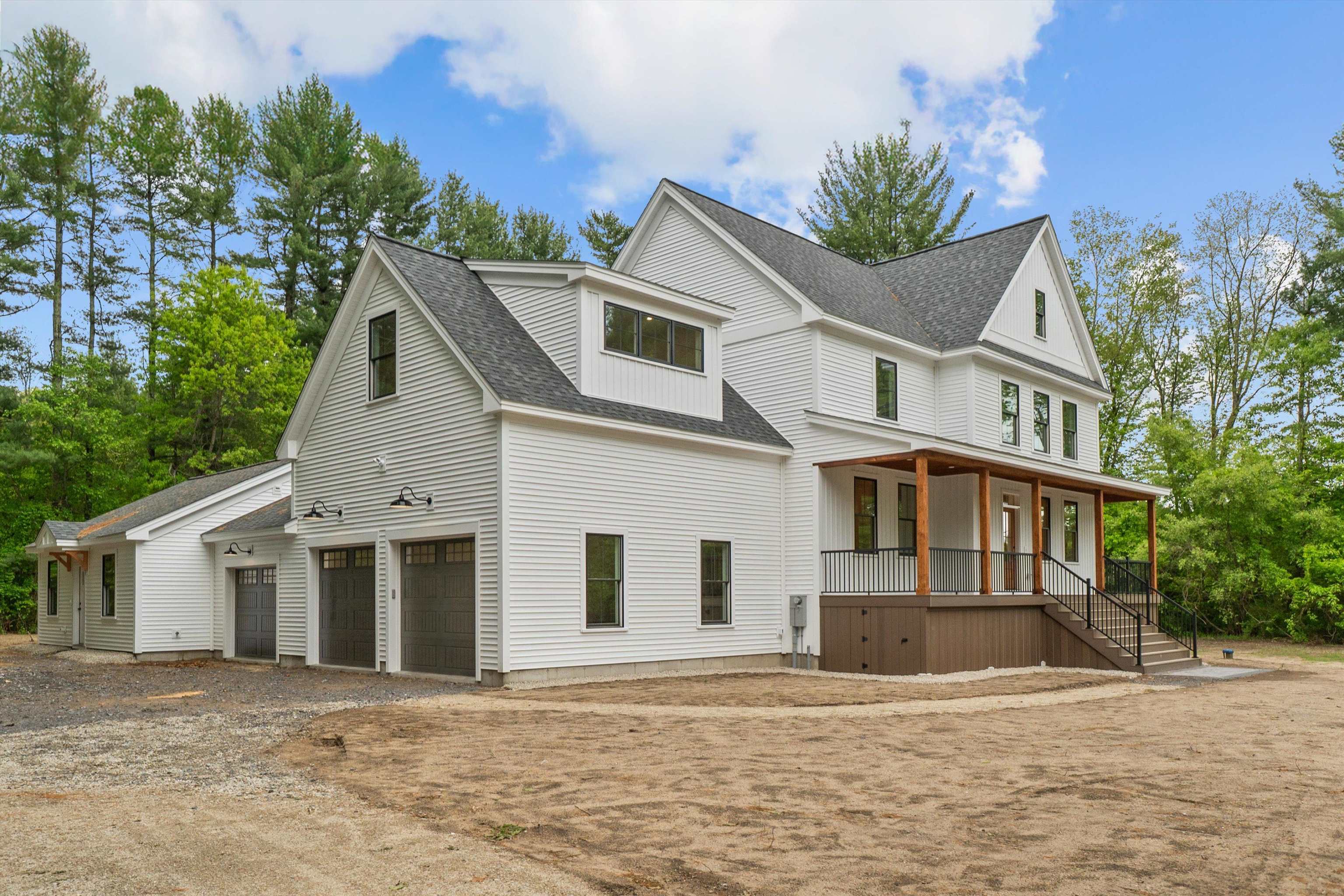 Take a look at this custom 3 bedroom colonial with attached ADU!! Welcome to your dream home in Pelham, NH! This sunny, flat lot boasts a gorgeous custom home with all the amenities you could ever need, complete with a kitchen any chef would dream of! The main house features 3 bedrooms, 2.5 baths, a bonus room, mudroom, office/den and 2 car oversized garage. The primary bedroom has 2 walk in closets, an attached bathroom with soaking tub and tiled shower. Best of all are the features in the main living space: coffered ceilings, gleaming hardwood floors, and Bosch Steel Appliances. Quartz countertops finish off the kitchen and all bathrooms. There is a 2nd floor spacious laundry room, and plenty of storage or extra space in the walk-up/out basement. The attached ADU has it's own garage and 1 bedroom. Laundry hook-ups are also included in the ADU. The spacious backyard is perfect for entertaining or just enjoying some quiet time outdoors. Don't miss out on this one-of-a-kind property in Pelham. Centrally located, but tucked away on your own private 1 acre lot. Pelham is easily accessible to Route 93 & Route 3, and only 45 minutes to Boston, and 40 minutes to the Seacoast. Buyers must be pre-approved.