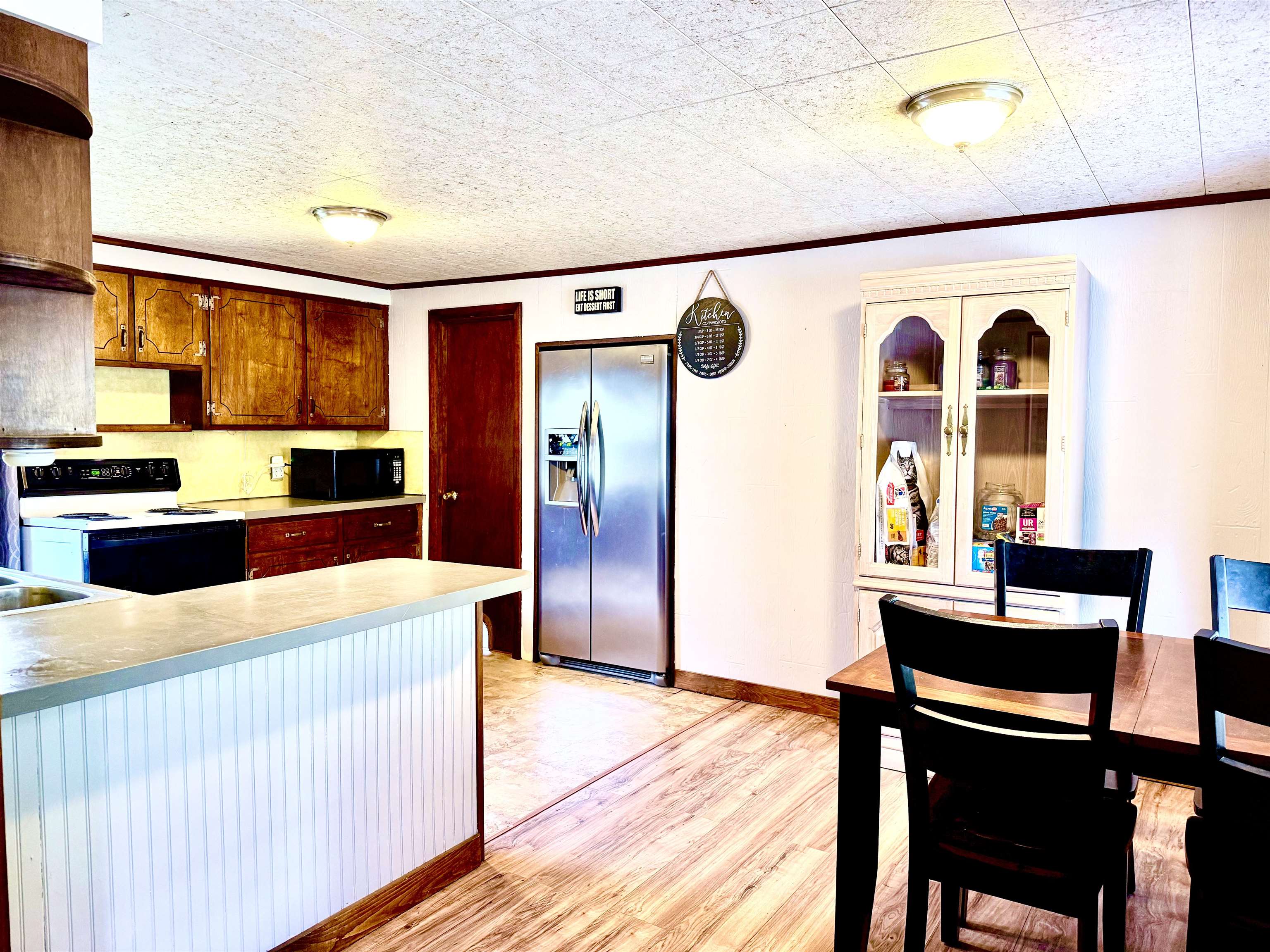 Kitchen and dining area