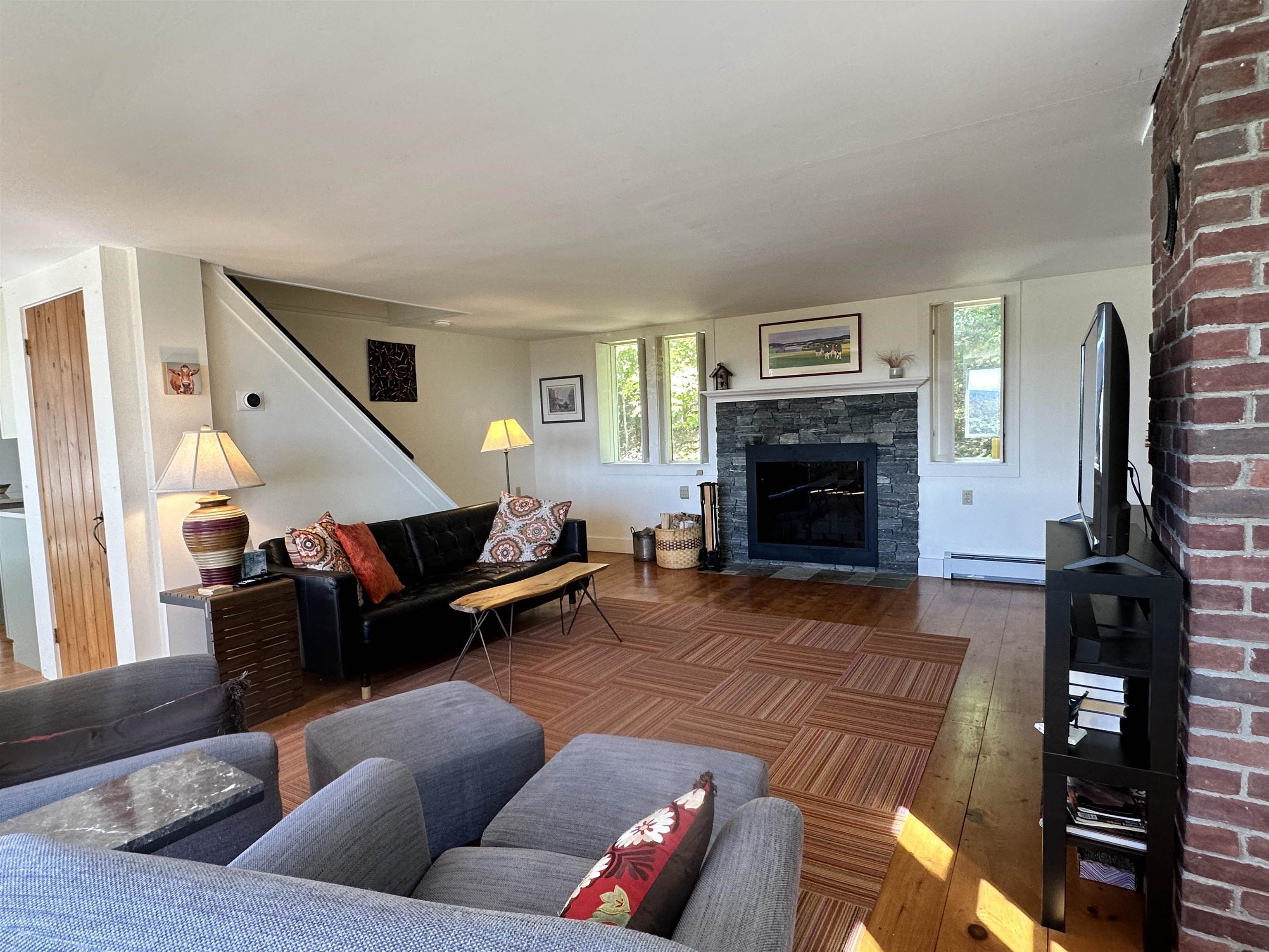 Wideboard floors and area rug 23218420