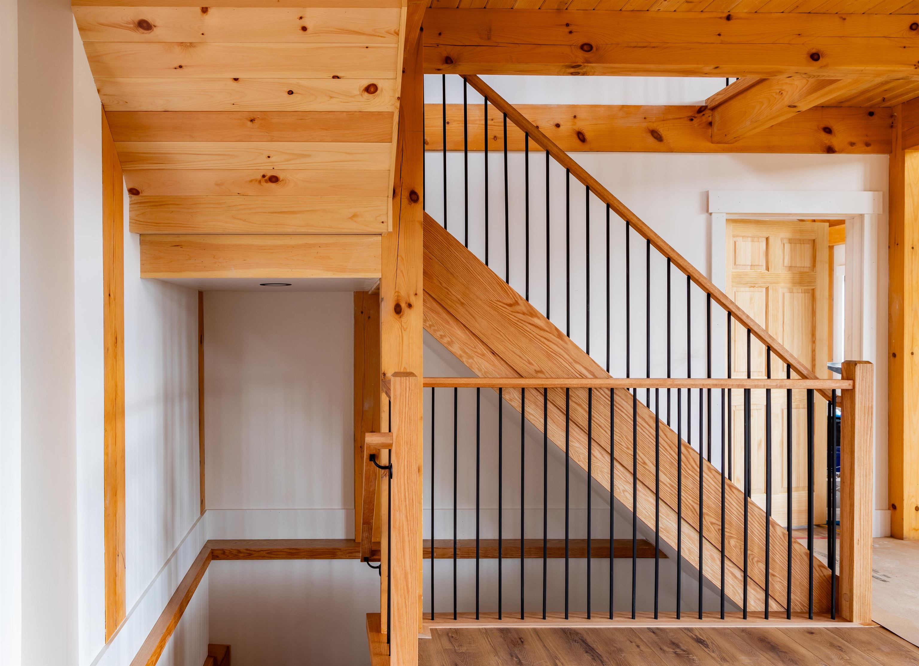 Stairs to loft and lower level