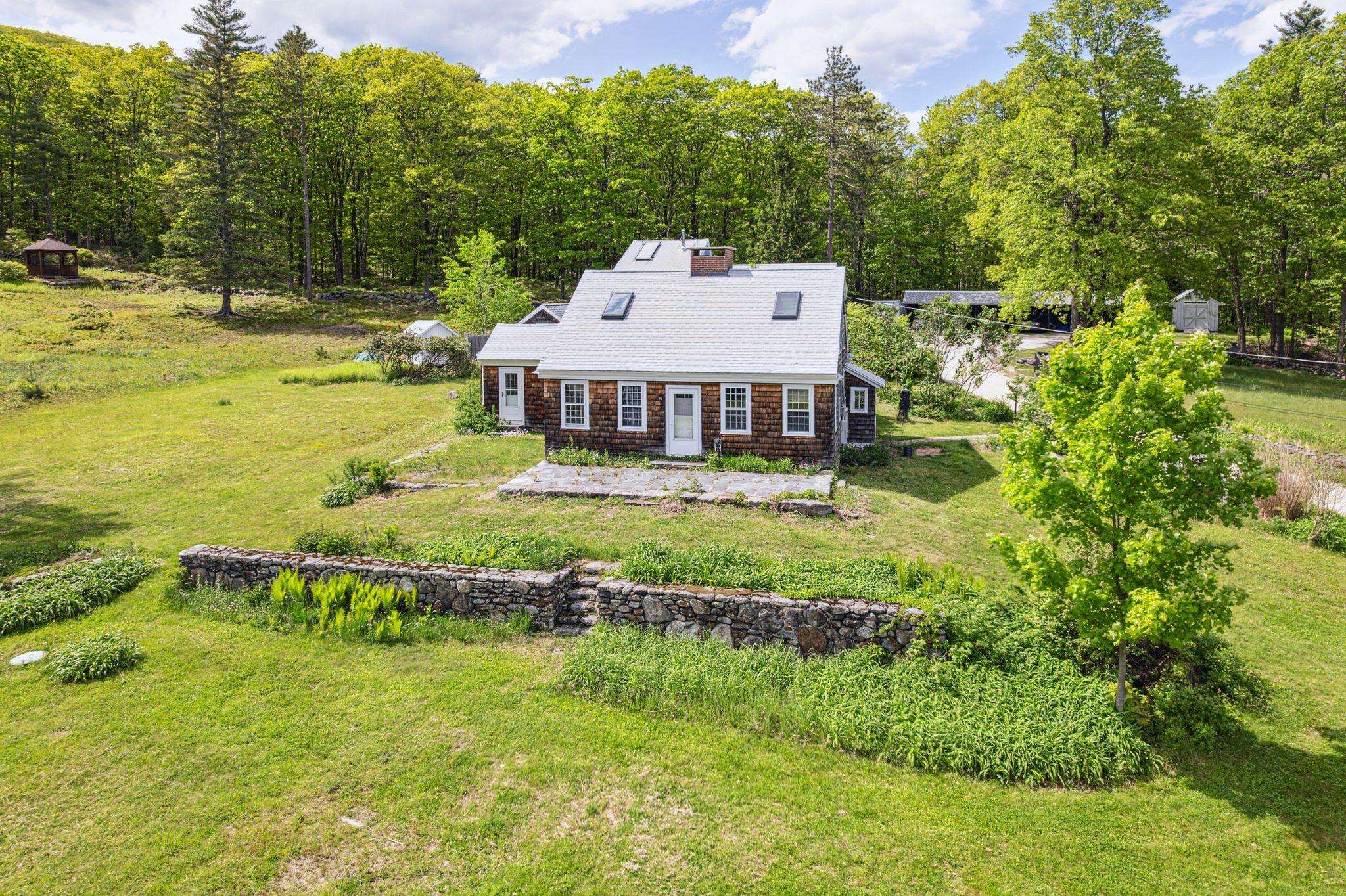 Classic Cape above a terraced lawn