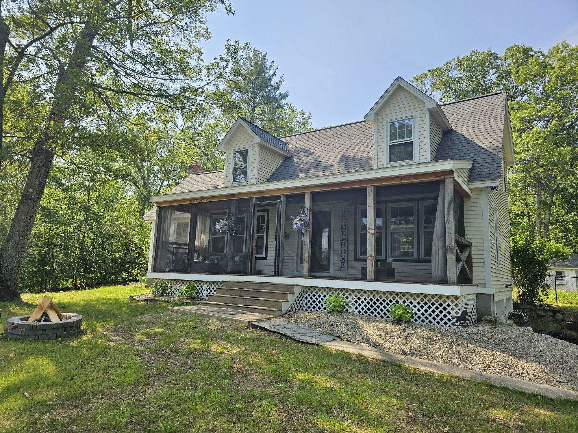 Welcome to Private Home with Room to Grow on 1.28 Acres. This quaint 2,200+ SF,  3-bedroom, 3-bath home sits on a secluded lot designed for comfort, lifestyle, and flexibility. Bring your horses. The property features a fenced rear yard with an above-ground pool, a 27' x 44' 3 Stall Horse Barn with room to add more, hayloft, and fenced paddock - perfect for equestrian enthusiasts or those seeking space for hobbies or future expansion. Inside, the home features wide plank hardwood floors, exposed wood beams, and a newly updated kitchen with a premium KitchenAid stainless steel appliance package. The ground-level two-car garage offers convenient access to a partially finished basement, providing additional space for storage, recreation, or home gym. The barn is ready for your horses, and offers exciting potential for conversion to a studio, workshop, or accessory dwelling unit, subject to town approvals. Whether you're looking for peaceful country living or a versatile property with room to create, this is a rare opportunity for a private retreat, minutes from modern amenities. Key Features: Updated kitchen w/ stainless KitchenAid appliances | Wide plank HW floors & rustic wood beams | Fenced backyard with above-ground pool | 3-stall barn w/ paddock & room for more stalls | Ground-level 2-car garage & partially finished basement | New Roof Oct, 2023 | Whole house radon mitigation system | Home Warranty & Generator Included | Buyer to verify all information and measurements.