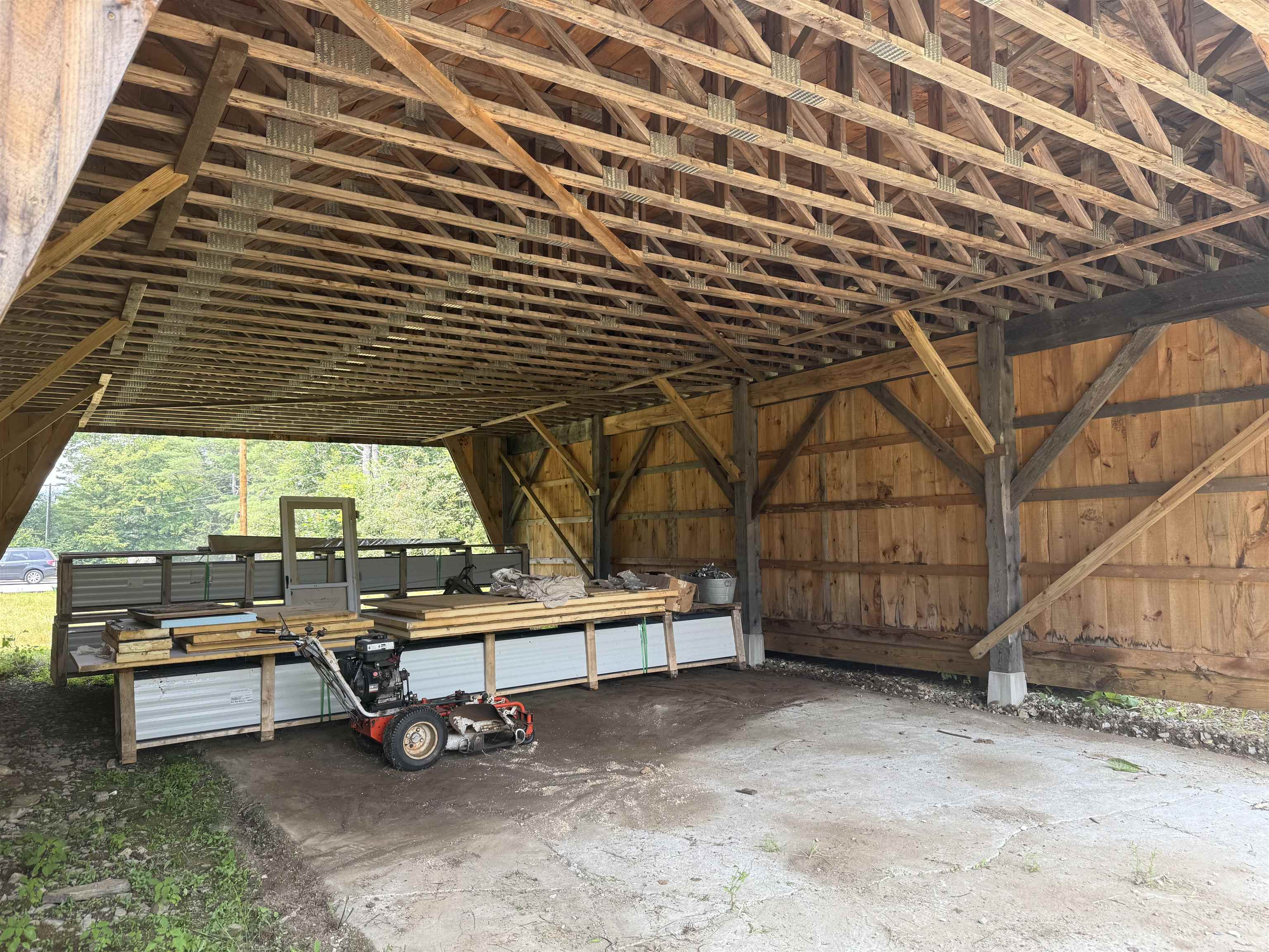 1st level of pole barn