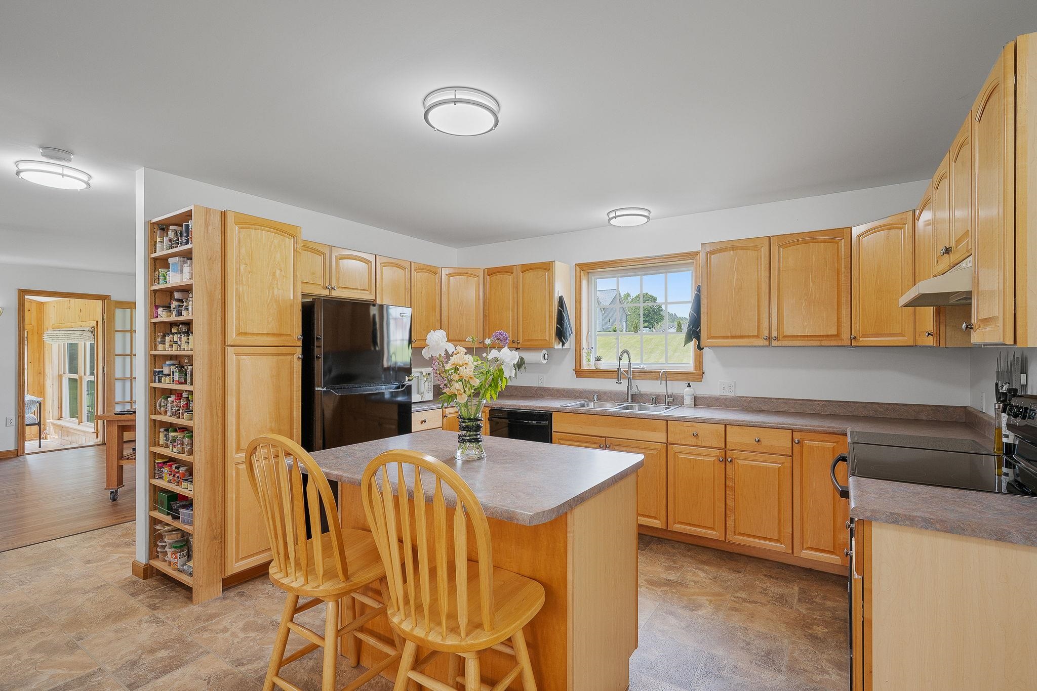 Lots of cabinets and counter space
