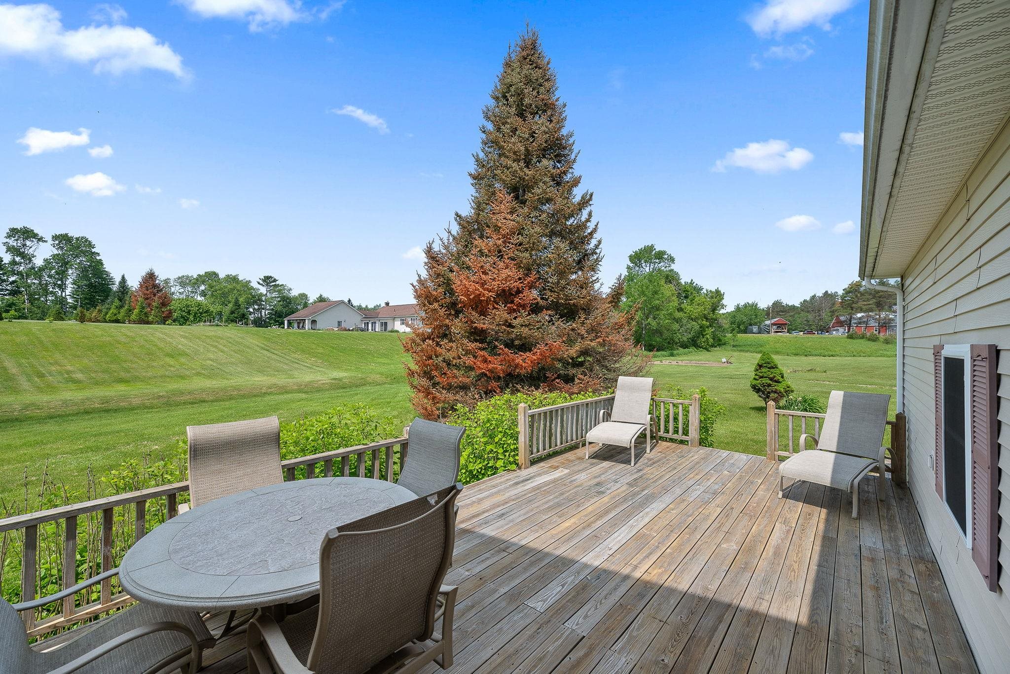 Private back deck