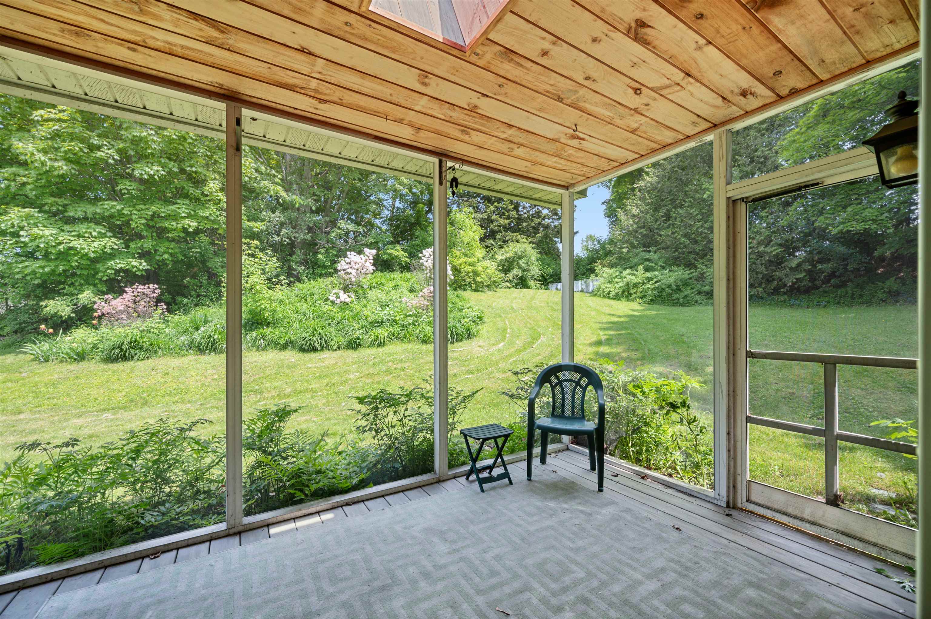 Apartment screened in porch