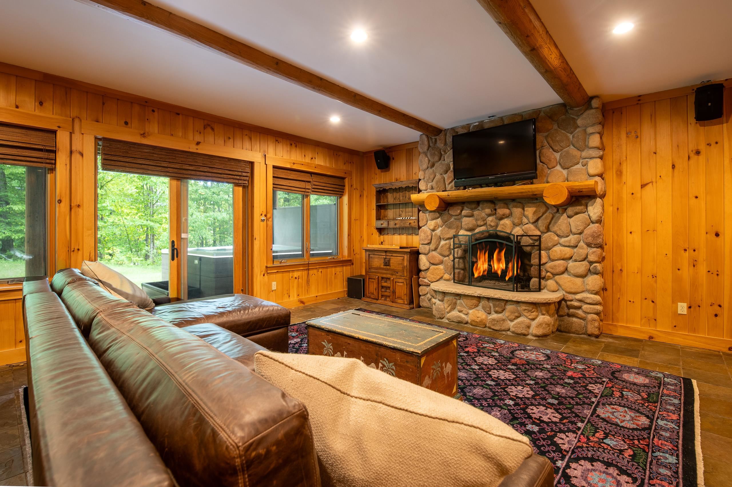 Lower level living area