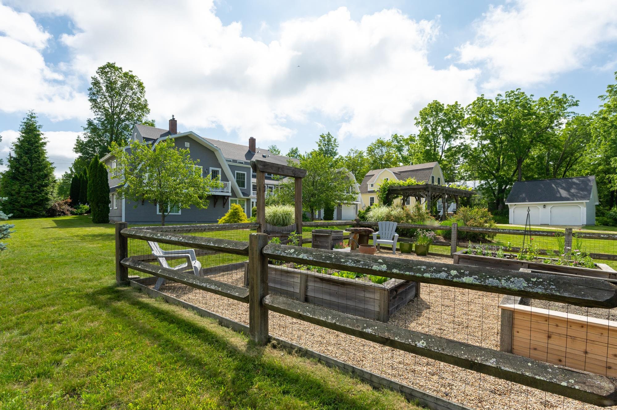 Lush landscaping and views