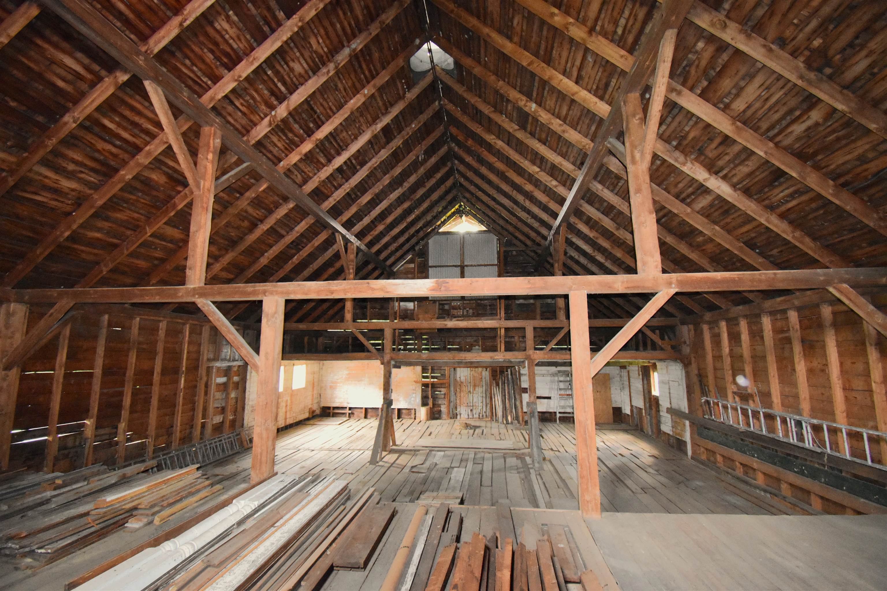 Upper level of barn