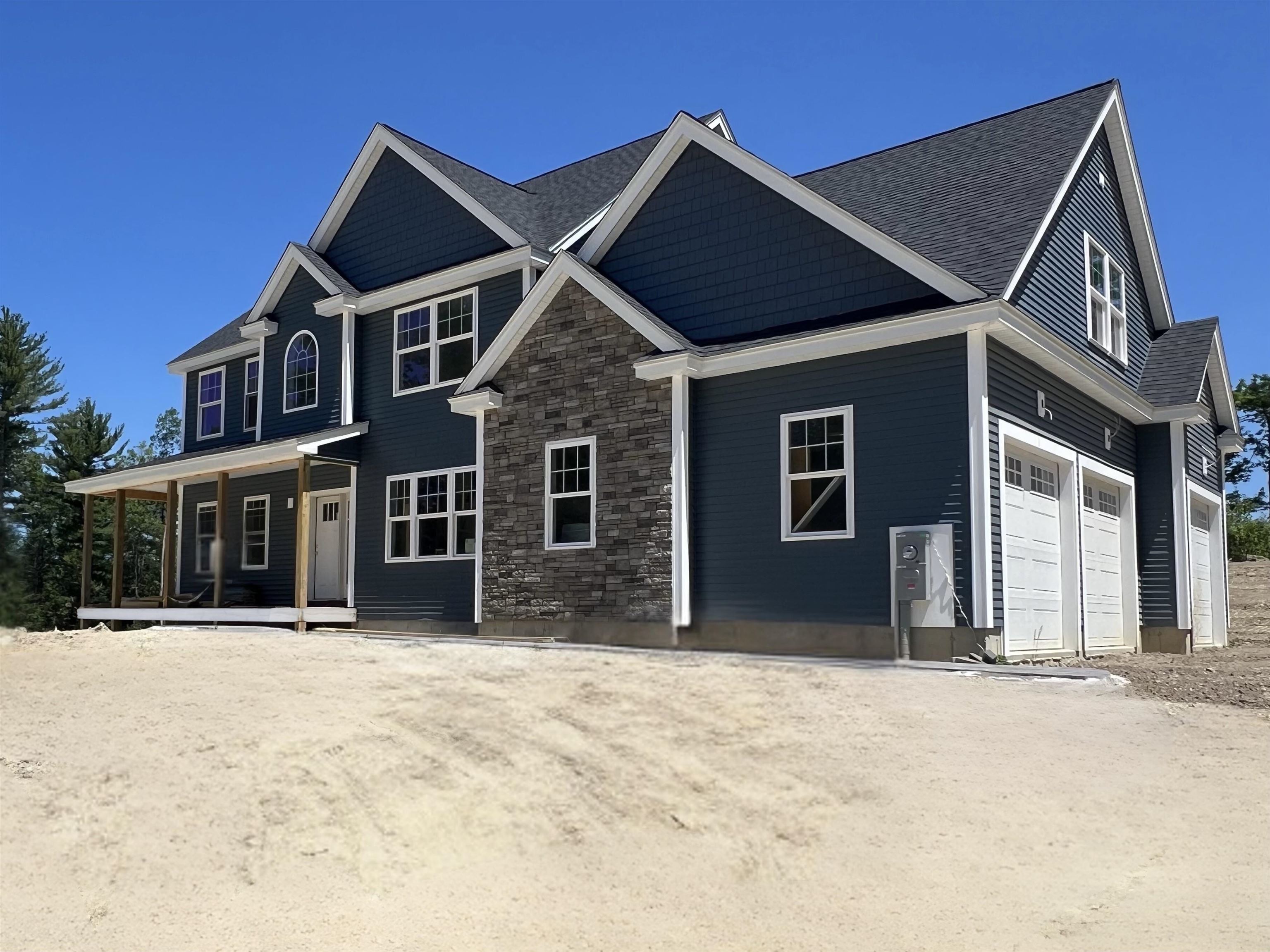Discover this Beautifully Crafted New Construction 4 Bedroom Home, perfectly situated on a one-acre lot within an established neighborhood—just minutes from highways for easy commuting, shopping, Tuscan Village and the golf course!! Designed with Modern Living in mind, this home boasts an Open Floor Plan with 9-foot ceilings, a stunning Kitchen featuring a Farmer's Sink, Large Island, Beverage Bar, GE Cafe Appliances and Quartz Countertops, seamlessly flowing into the inviting Family Room with a Gas Fireplace surrounded by Quartz and finished with Shiplap. The Dining Room is enhanced with Shadow Box detailing, while the entire 1st floor has Crown Molding. Thoughtful details continue with Modern Plank Flooring throughout both floors and a Custom Built-in off the garage for added convenience. A Private Office is also located on the 1st floor. Upstairs, the Luxurious Primary Suite offers a Spa-like Retreat with a Heated Floor, Walk-in Tiled Shower, stand-alone Soaking Tub, and Double Vanity. All bedrooms are generously sized, including a Spacious Fourth Bedroom with additional storage. A second-floor laundry room adds practicality. This home is nearing completion and a typical closing is possible just in time to enjoy your Trex Front Porch or Deck. Don’t miss the opportunity to make this exceptional home yours! Please see Spec sheet for more details and upgrades. Staged photos from completed home next door with same plan. Use Beechwood Rd in Salem for GPS, follow to end.