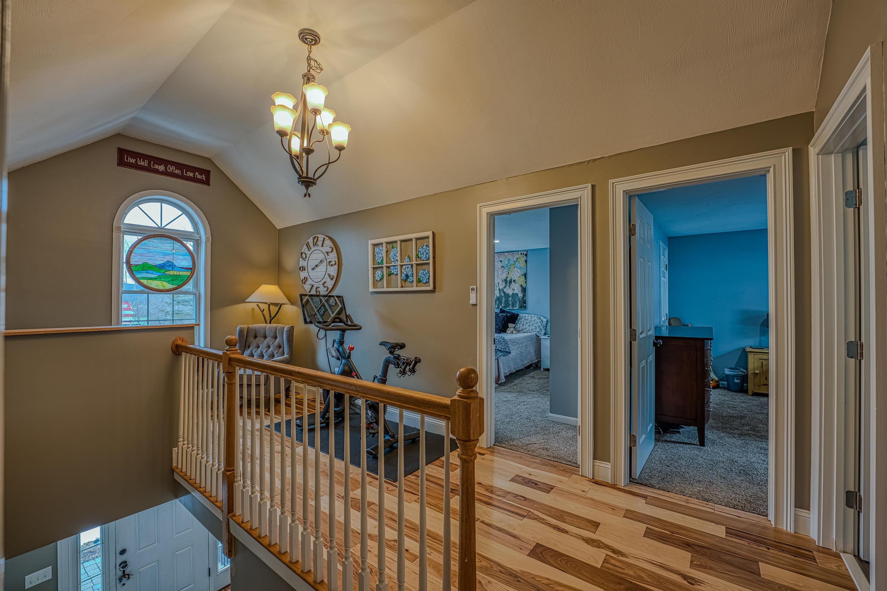Beautiful hickory flooring