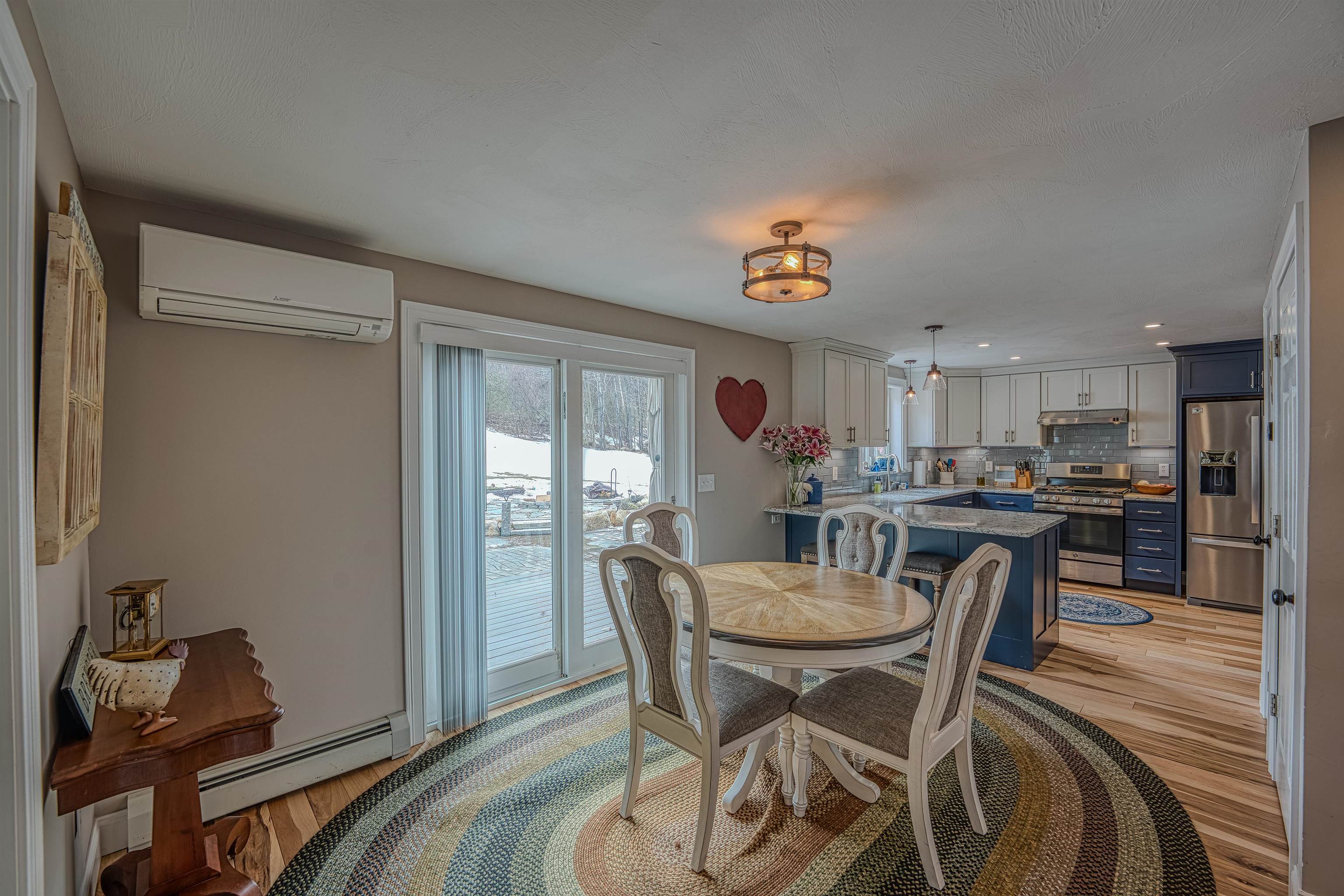 Dining room open to kitchen